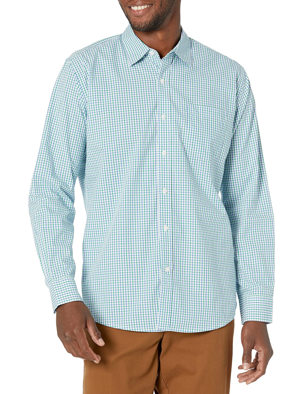 Amazon Essentials Men's Long-Sleeve Casual Poplin Shirt