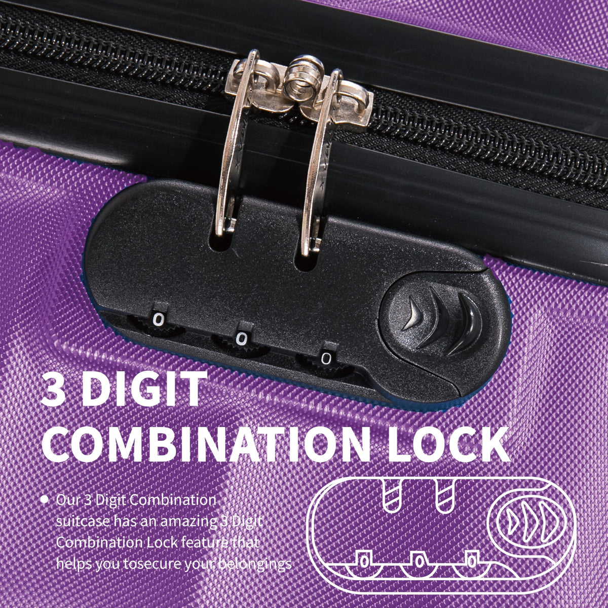FLYMAX 55x40x20 Ryanair Cabin Bag Hand Luggage Lightweight Suitcase Approved Carry on Luggage Case 2.5KG 40L Royal
