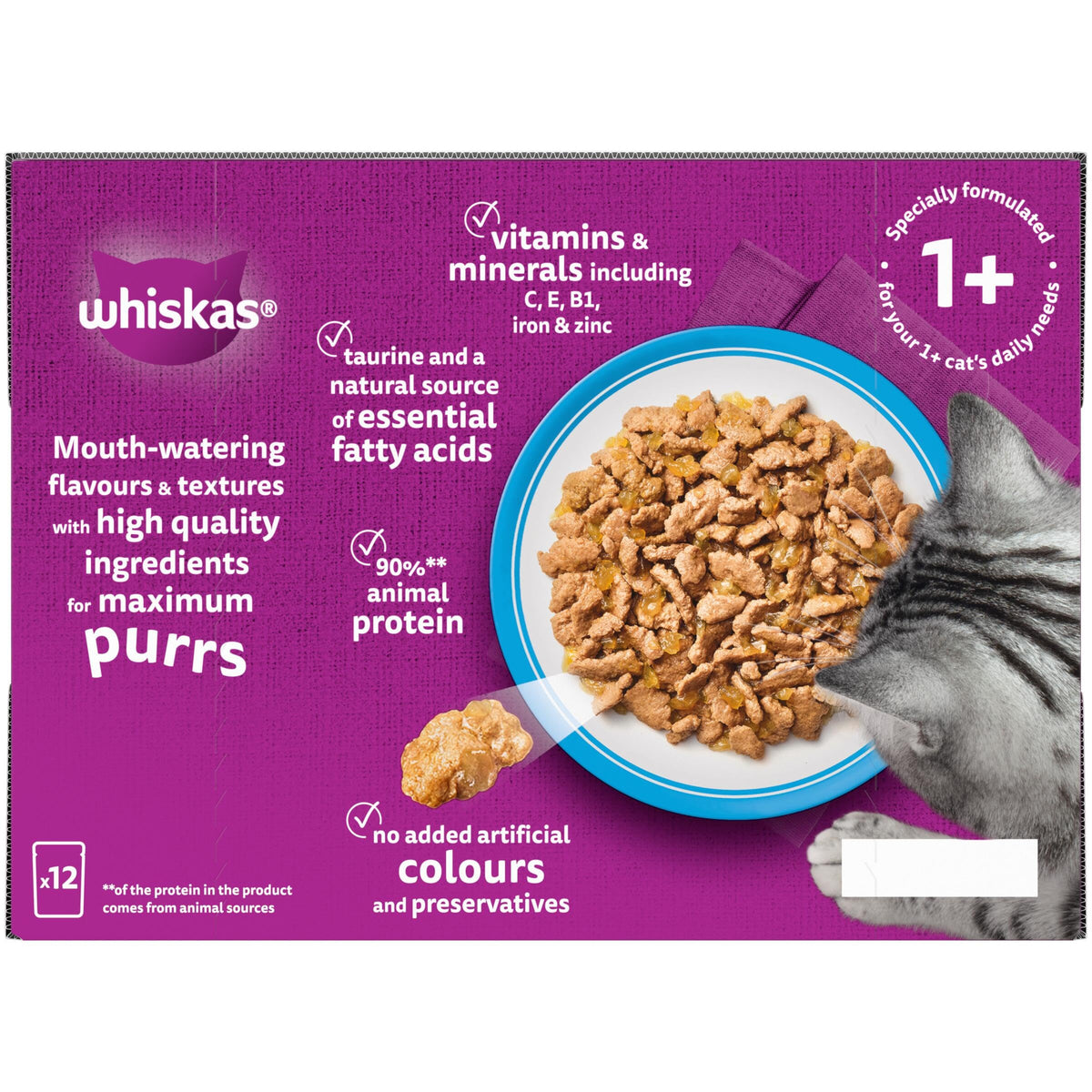 WHISKAS Adult Wet Cat Food in Jelly 40x85g Fish Favourites