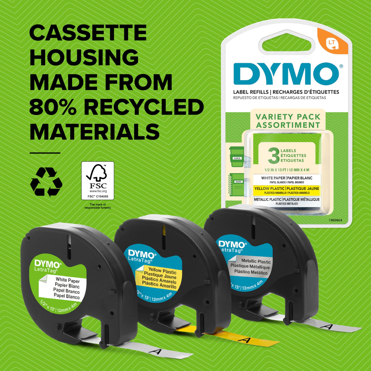Dymo LetraTag 200B Bluetooth Label Maker | Compact Label Printer | Connects Through Bluetooth Wireless Technology to iOS and Android | Includes 1 White Paper Label Tape | Black