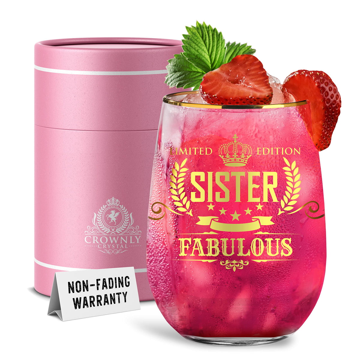 CROWNLY CRYSTAL® Gifts for Mum Personalised Glass Birthday Gift Mothers Day Presents from Daughter or Son Gifts for Mummy Popular Gift for Her