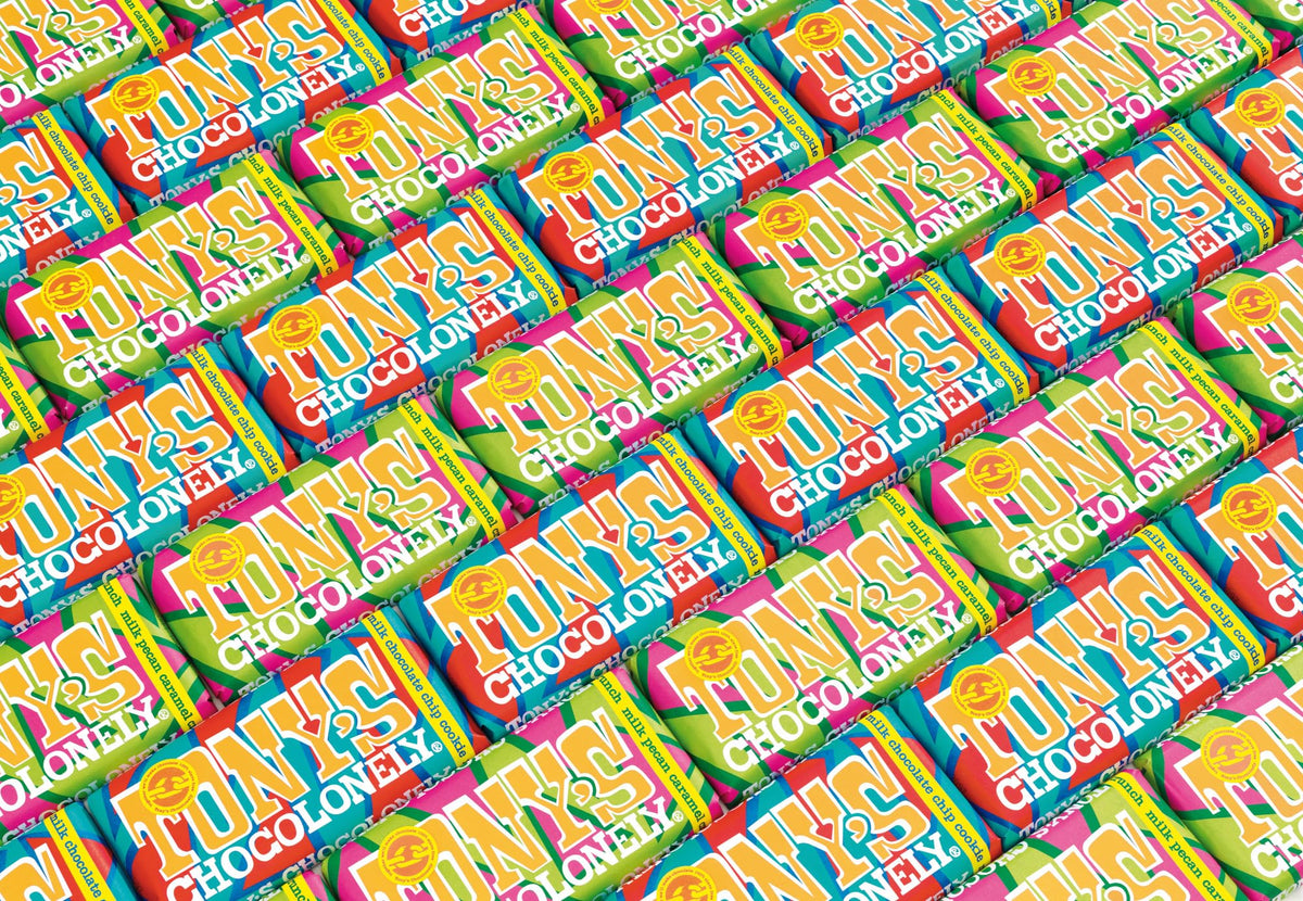 Tony's Chocolonely Milk Chocolate Bar - 180g Belgian Fairtrade Chocolate, Gift, 32% Cocoa, Vegetarian