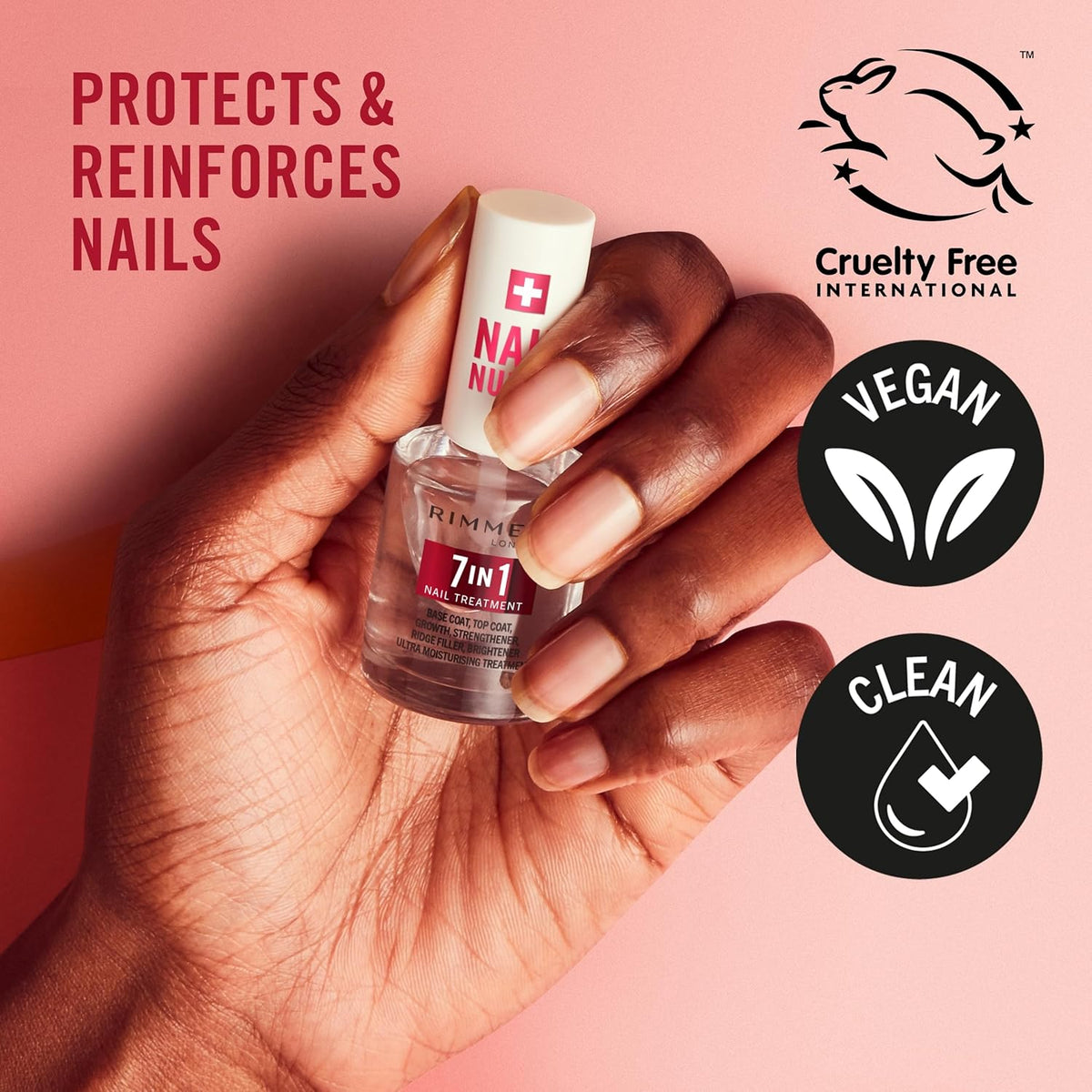 Rimmel London Nail Care 7 in 1 Multi Benefit Base & Top Coat