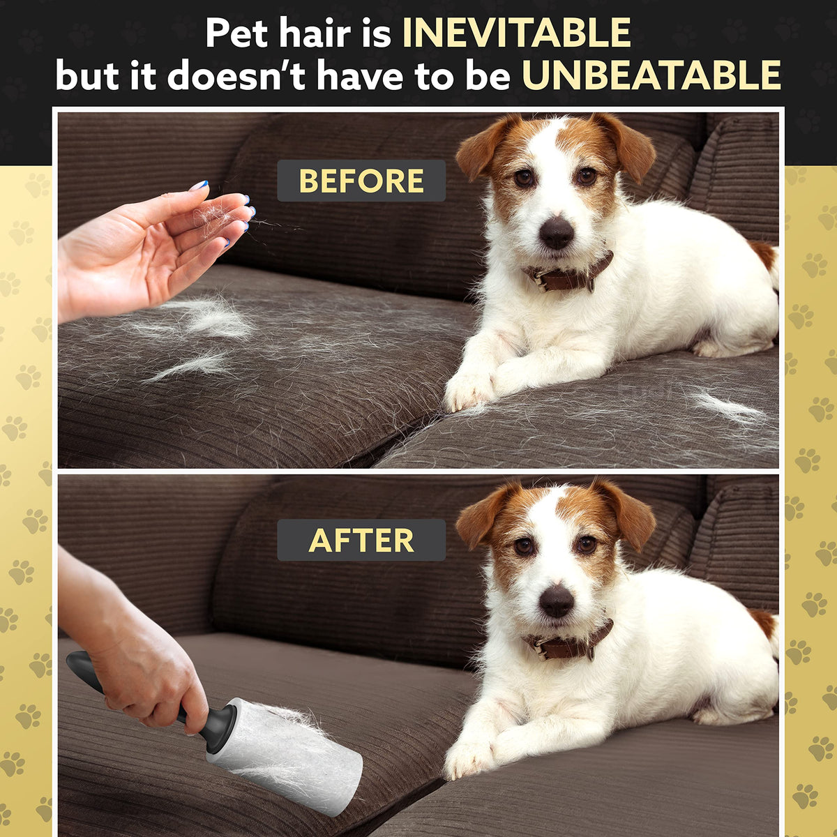 Tydi Pet Hair Lint Rollers, 1700 Sheets with 2 Handles