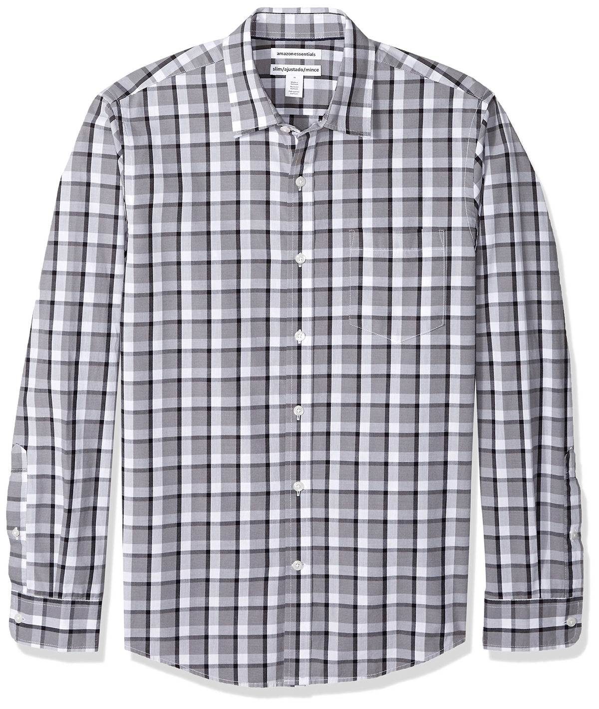 Amazon Essentials Men's Long-Sleeve Casual Poplin Shirt