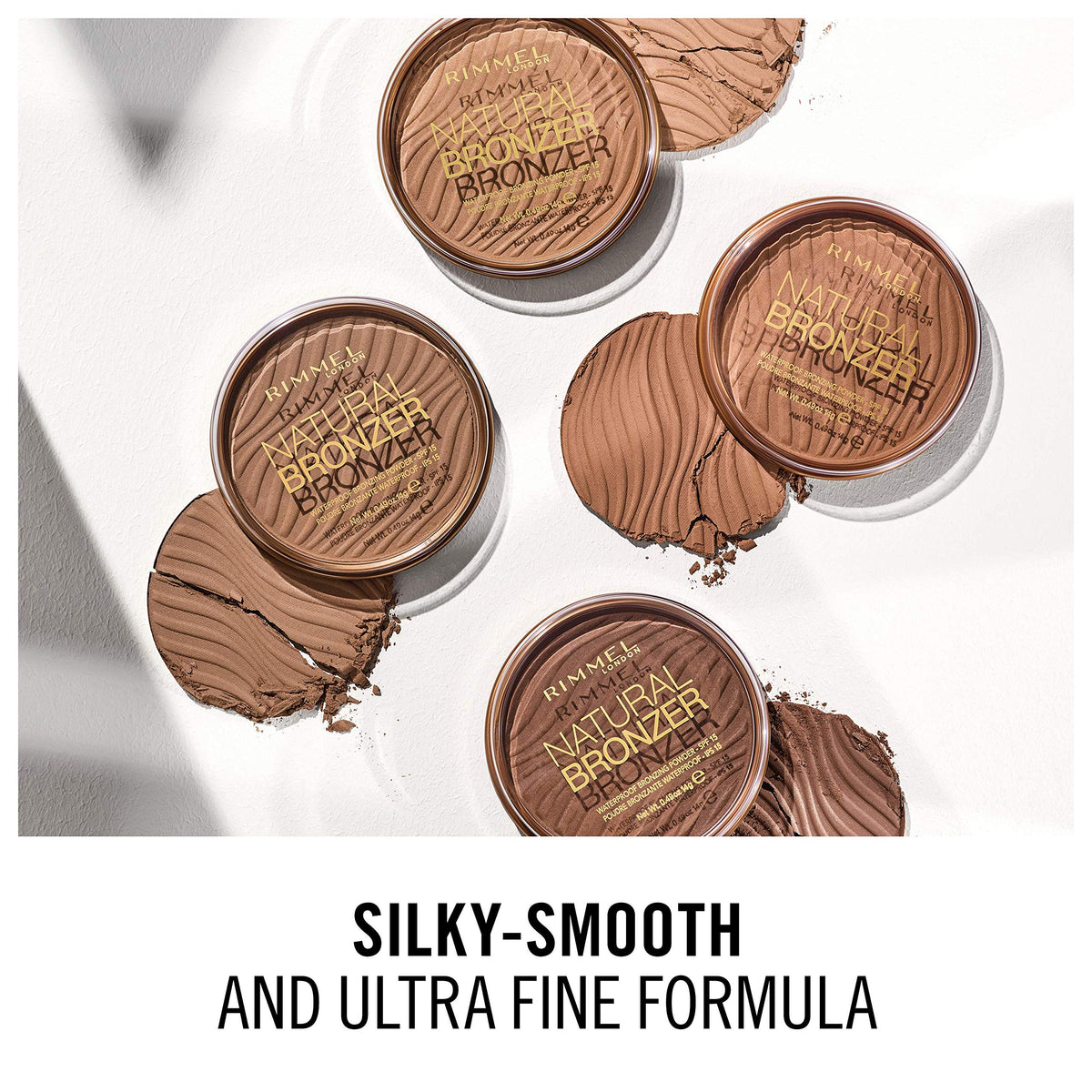 Rimmel Natural Bronzer, Silky-Smooth & Ultra-Fine Bronzing Powder, 002 Sunbronze, 14g