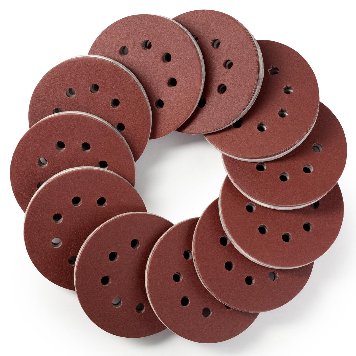 SATC Sanding Discs 150 Grit 110PCS Orbital Sander Discs 125mm Hook and Loop Round Orbital Sander Pads for Sanding