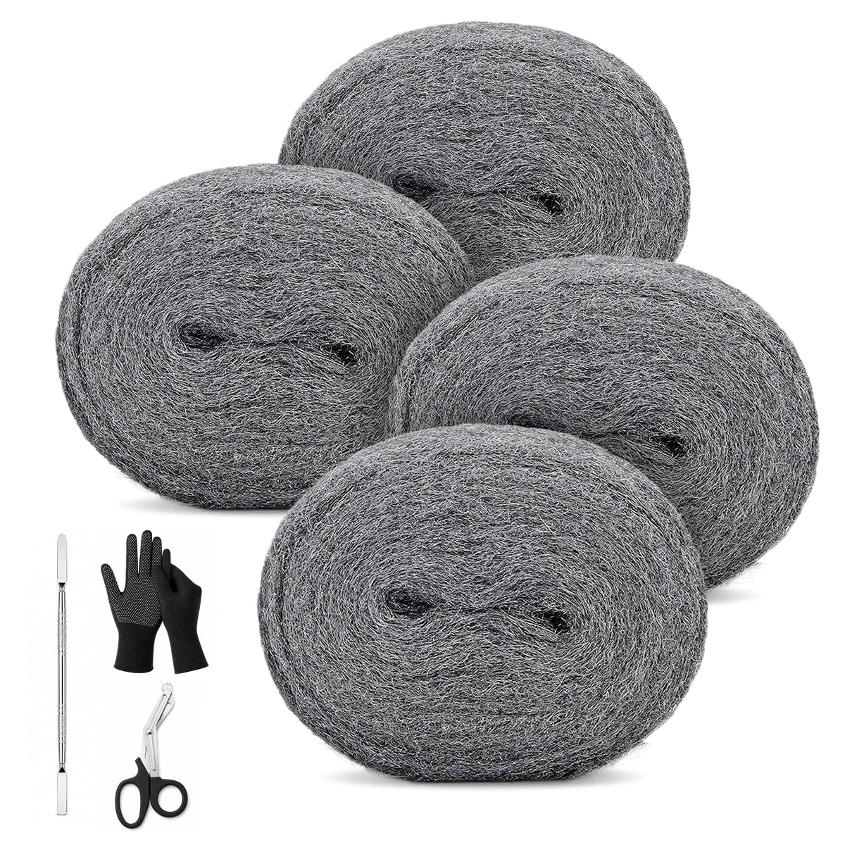 PICK FOR LIFE Steel Wool Mice Blocker 2 Pack Coarse Wire Wool Rat Fill Hole