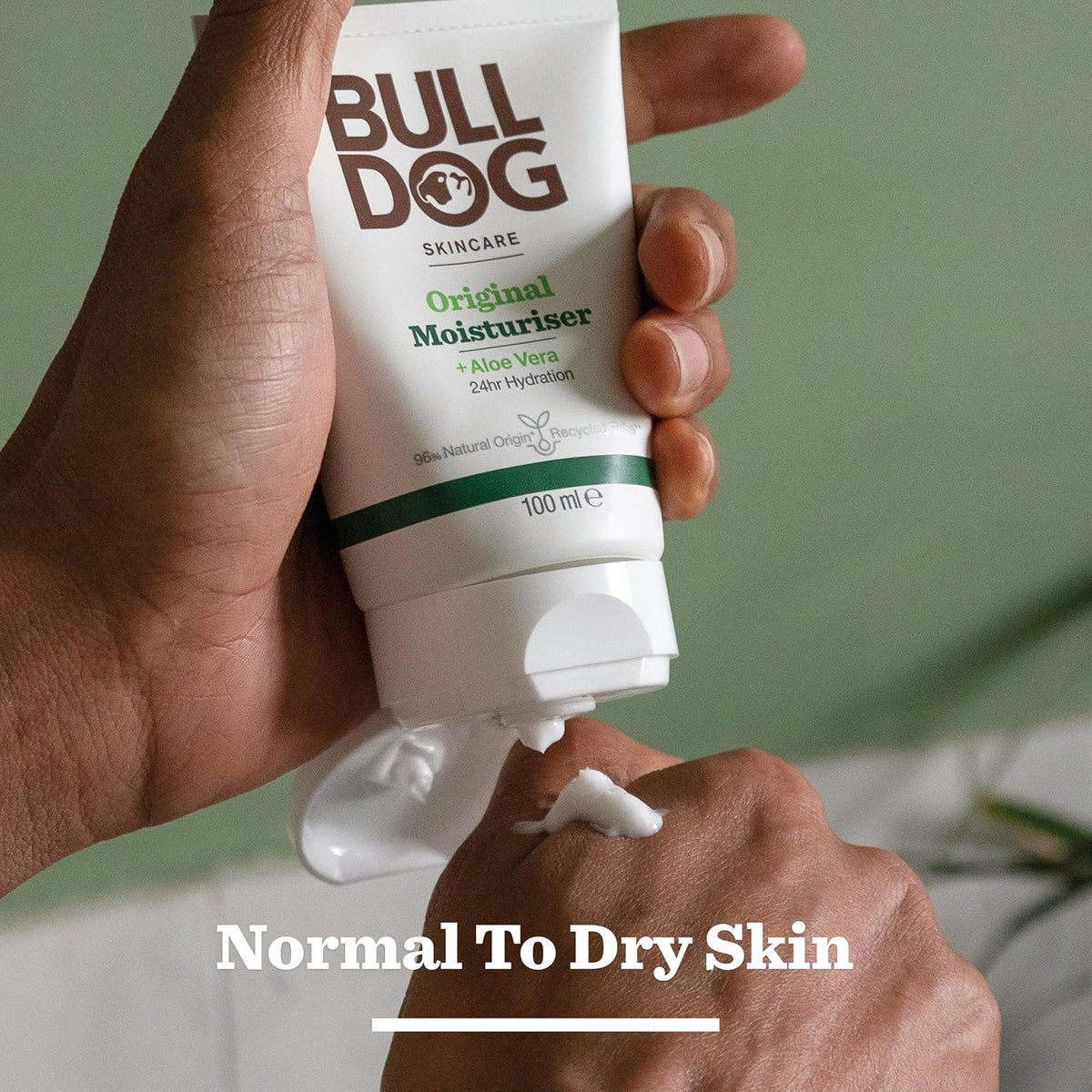 BULLDOG SKINCARE Original Face Moisturiser For Men, With Aloe Vera, 100ml