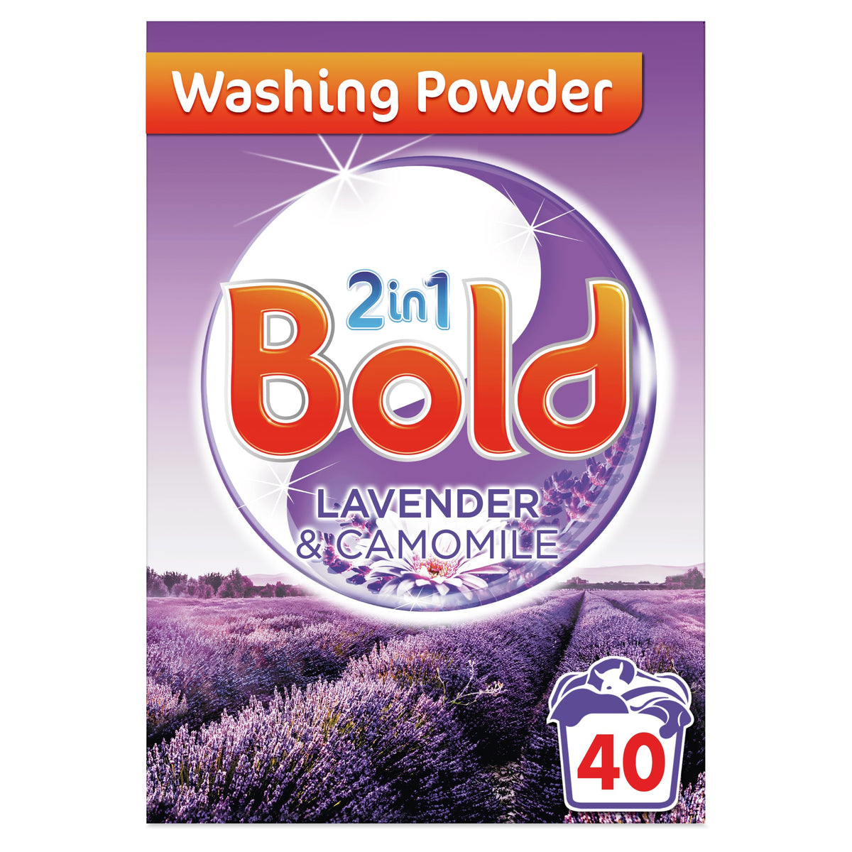 Bold 2in1 Washing Powder Lavender & Camomile 75 Washes