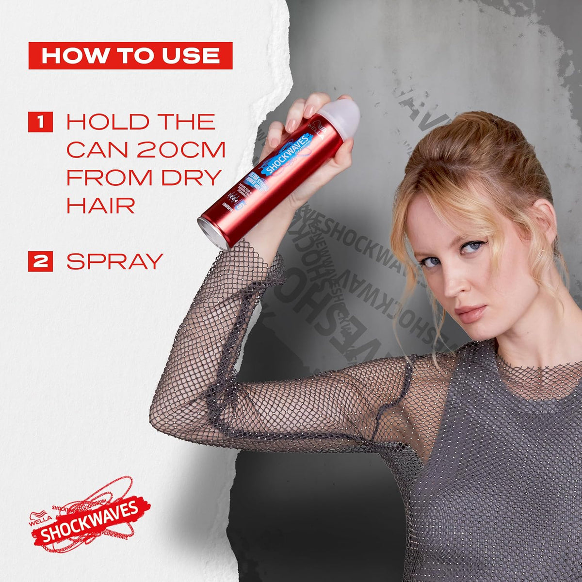 WELLA,250 ml (Pack of 1) Shockwaves Hairspray, Ultra Strong Power Hold, 250ml
