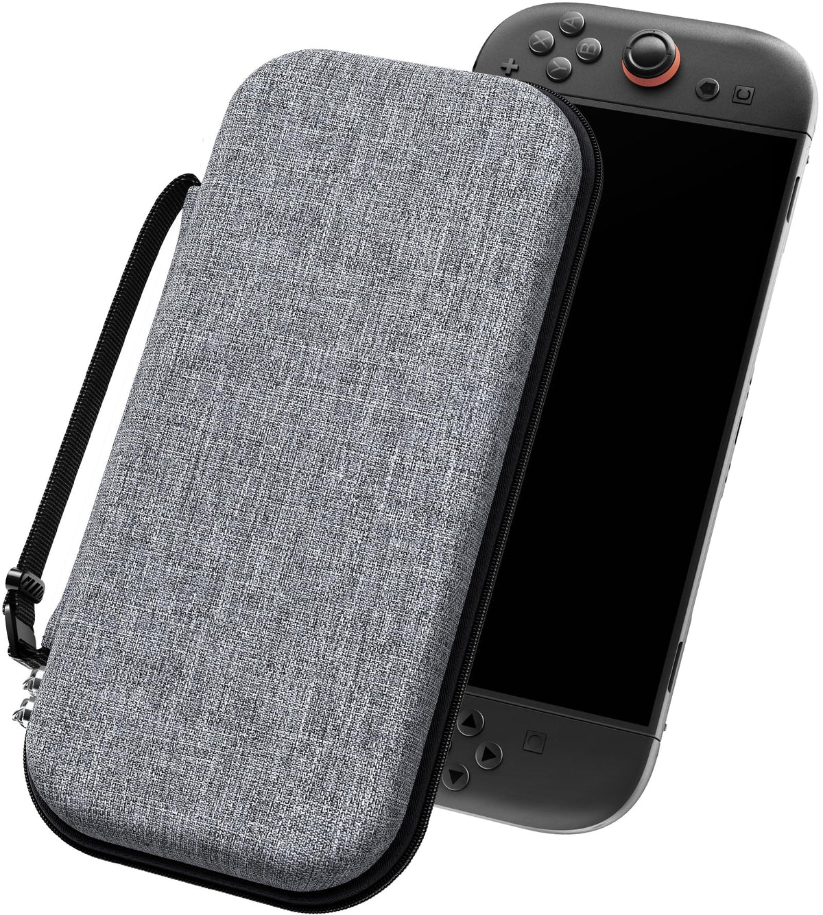 ivoler Carry Case for Nintendo Switch 2 (2025 Model) – Protective Portable Hard Shell Pouch Carrying Travel Game Bag for Nintendo Switch 2 Accessories Holds 12 Game Cartridge– Black