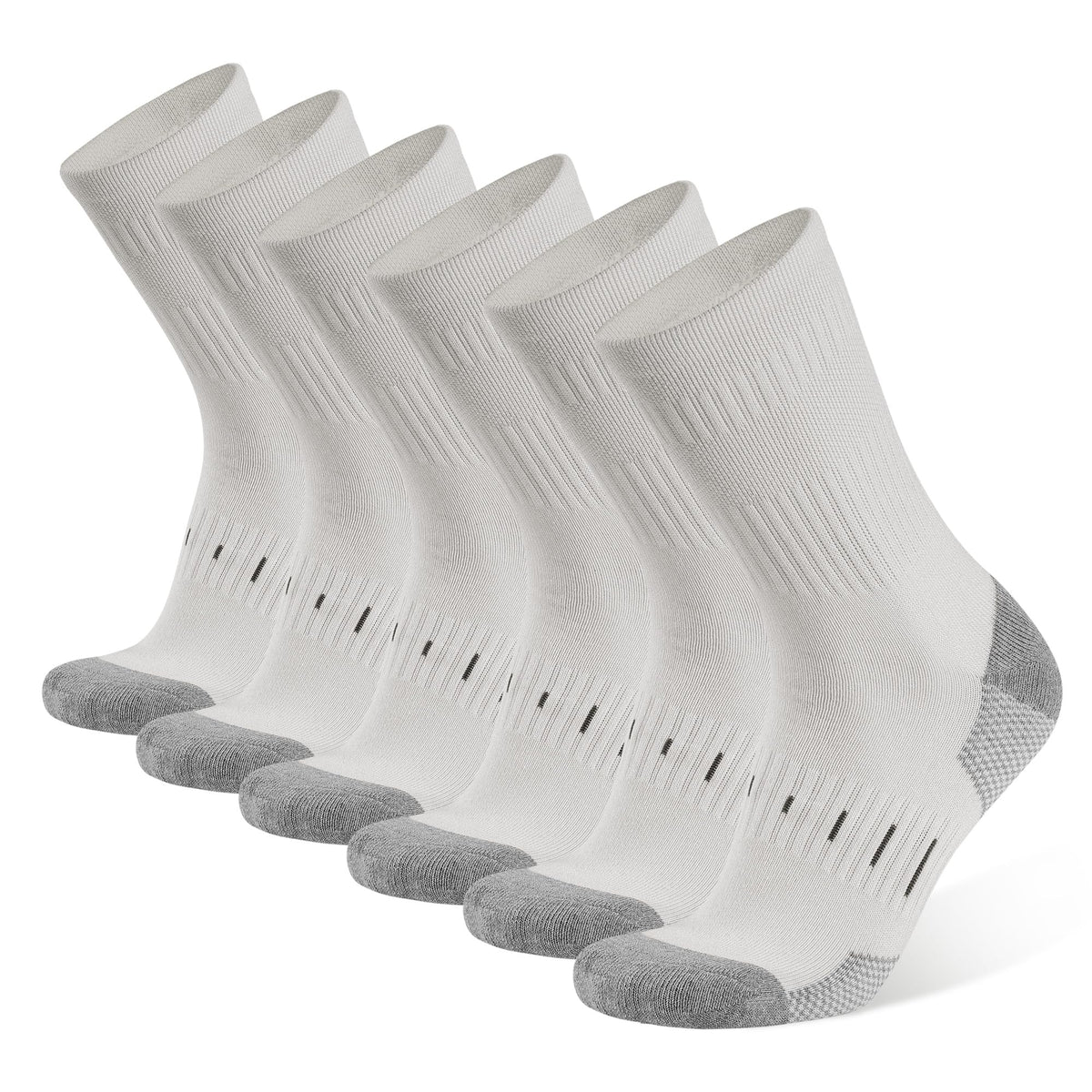 BUDERMMY Mens Socks Cushioned Work Socks Walking Socks Womens Crew Athletic Socks for Outdoor Hiking Trainer Running
