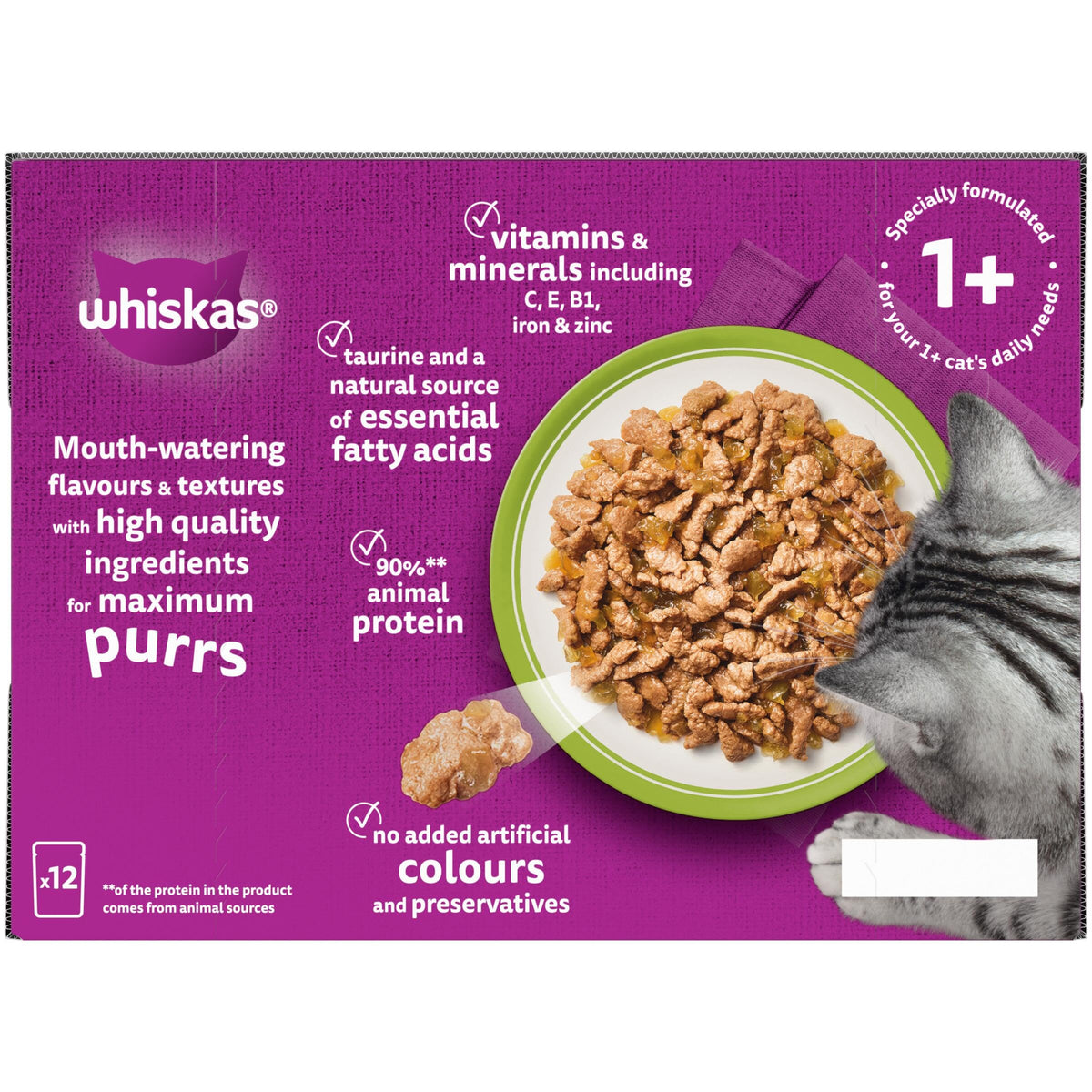 WHISKAS Adult Wet Cat Food in Jelly 40x85g Fish Favourites