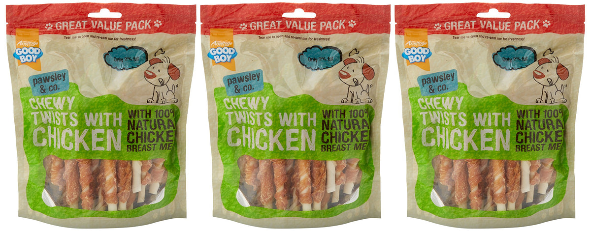 Good Boy Chicken & Hide Twisters Dog Treats 220g