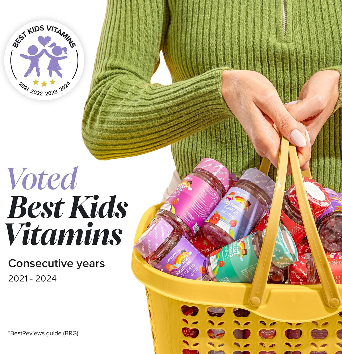 Kids Magnesium Gummies | 546mg Magnesium Citrate I 30 Gummies | Novomins