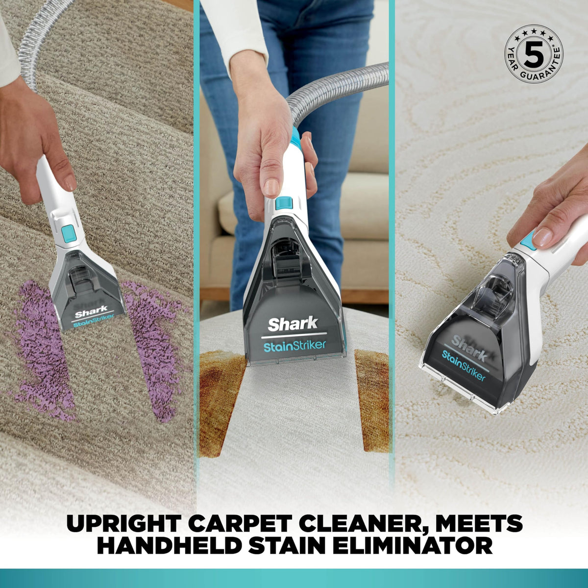 Shark CarpetXpert Deep Clean Carpet Cleaner, 2.3L. 960W, Grey, EX150UKCP