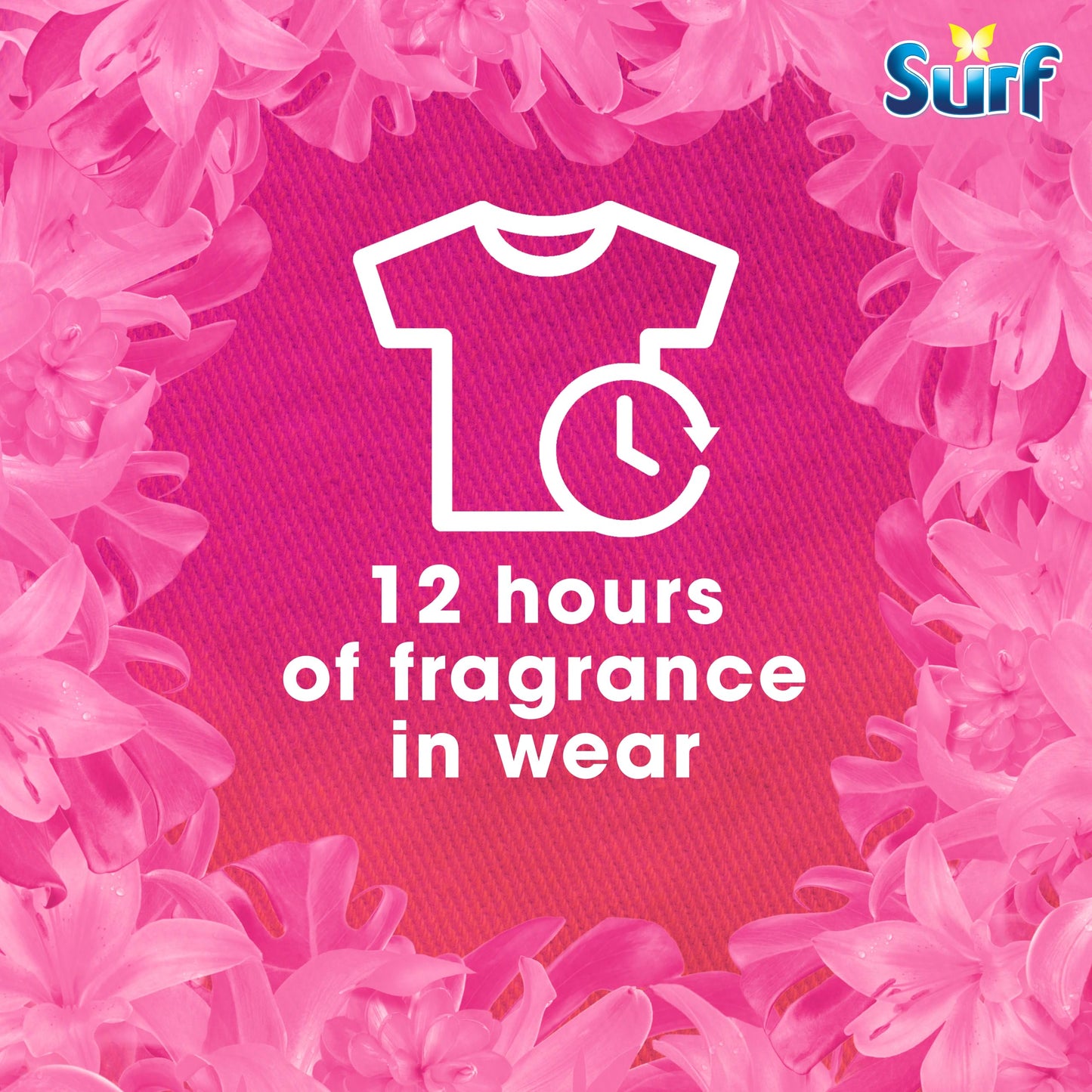 Surf Tropical Lily Washing Powder joy-infused fragrance with natural essential oil lasting up to 12 hours in wear for brilliantly clean laundry every time 75 washes 3.75 kg