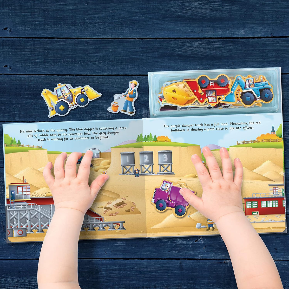 Magnetic Let’s Play Diggers: An interactive magnetic adventure for children aged 3+ (Magnetic Play & Learn)