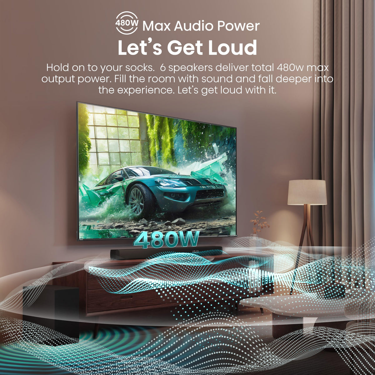 Hisense HS2000 2.1 CH All-In-One Soundbar for TV