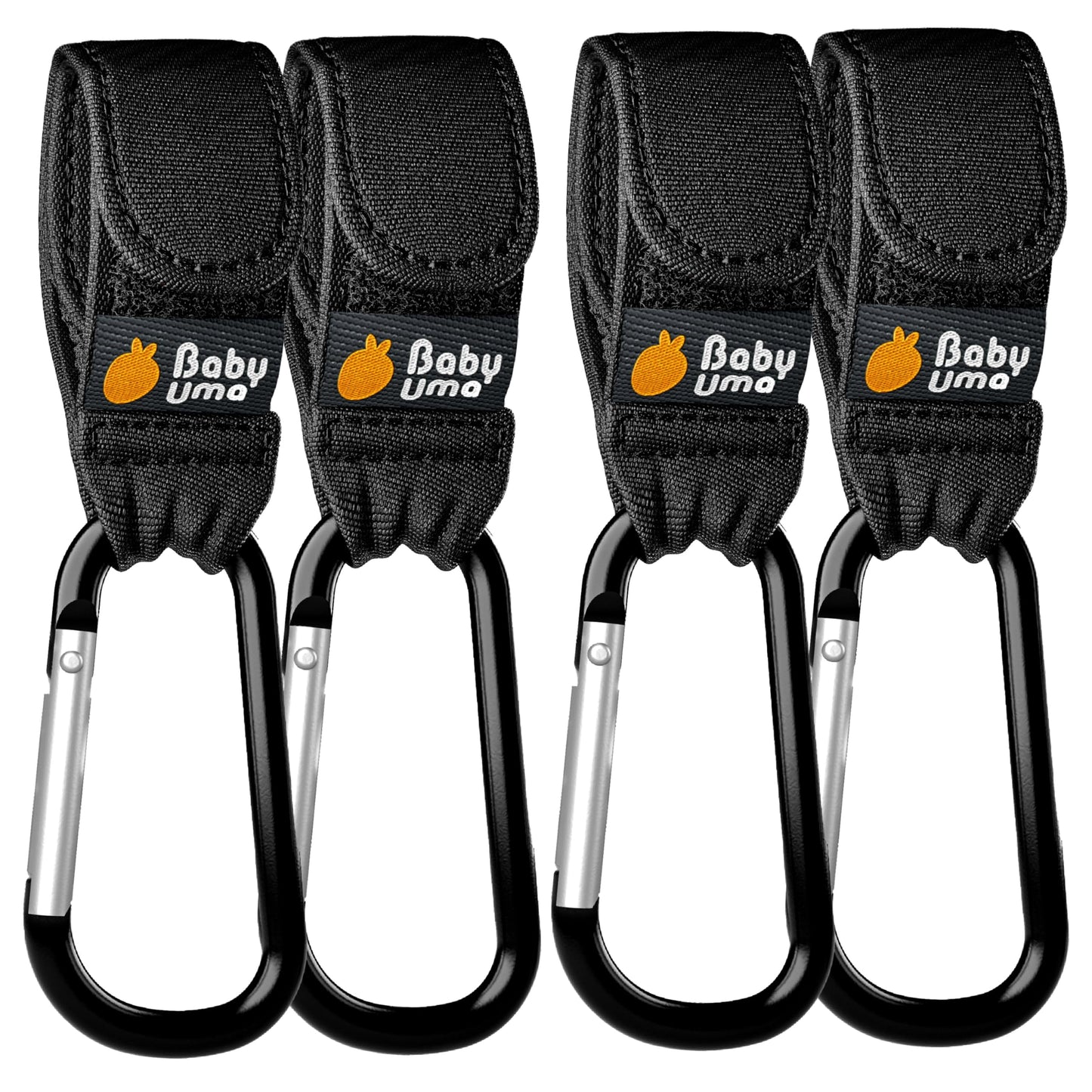 Baby Uma Buggy Clips - 2022 Double-Platinum Winning Pram Clips, Universal Pram Accessories, 5 kg Weight Capacity & Non-Slip, Baby Travel Essentials
