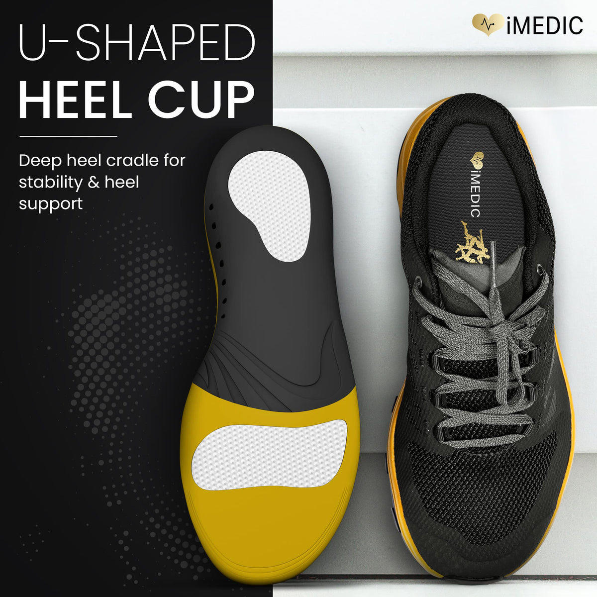iMedic Orthotic Insoles for Plantar Fasciitis, Size L UK 9-10