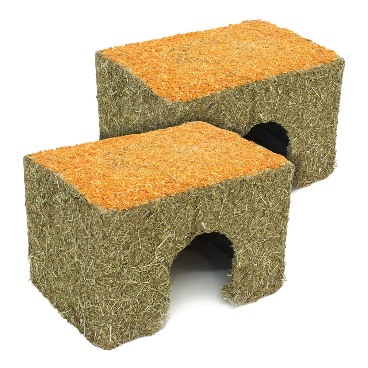 Rosewood Naturals Medium Carrot Cottage for Small Animals - Edible Toy, Hay House, Den and Hideout for Guinea Pigs, Chinchillas, Rats and Degus