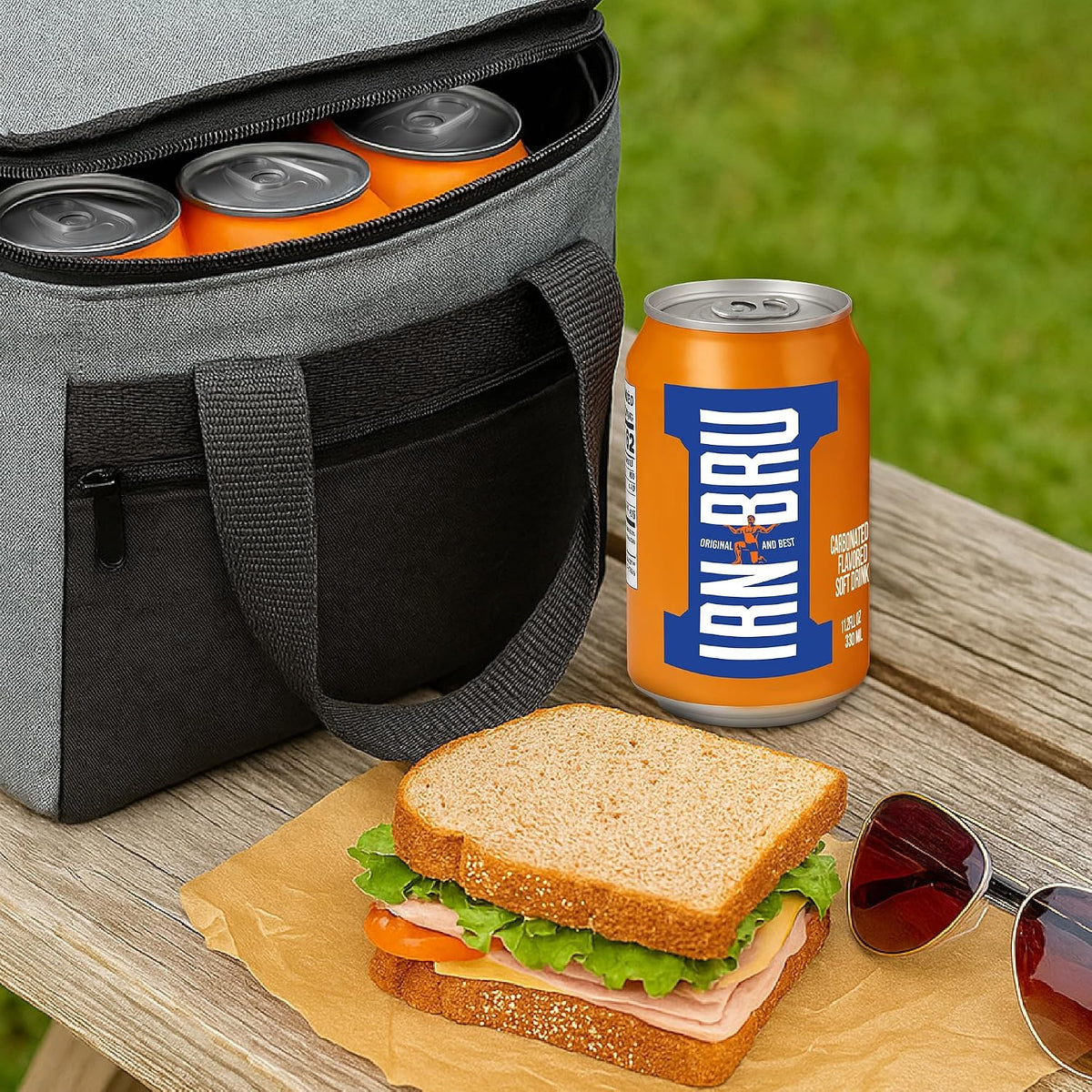IRN-BRU Carbonated Soft Drink, 24 Pack, 330ml Cans