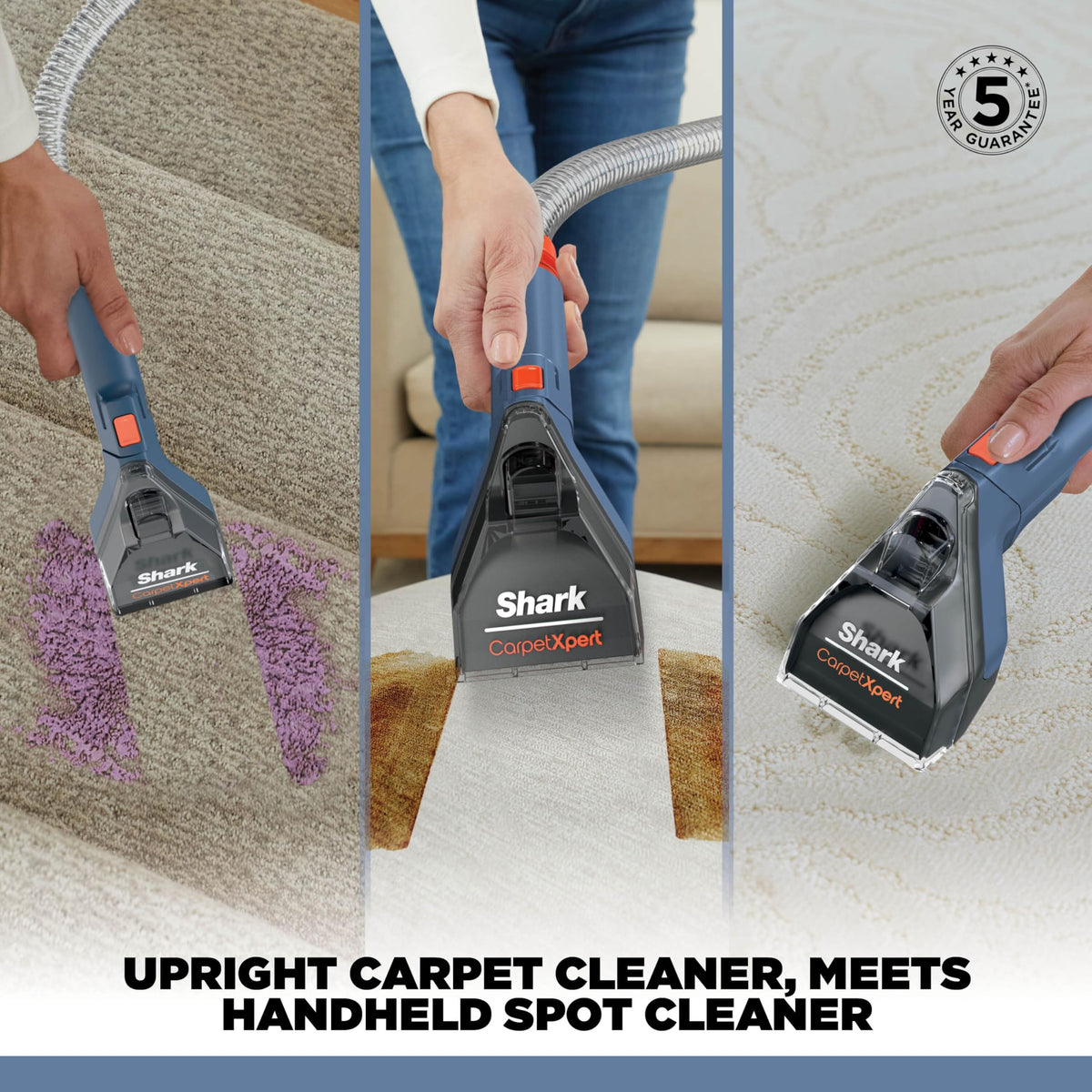 Shark CarpetXpert Deep Clean Carpet Cleaner, 2.3L. 960W, Grey, EX150UKCP