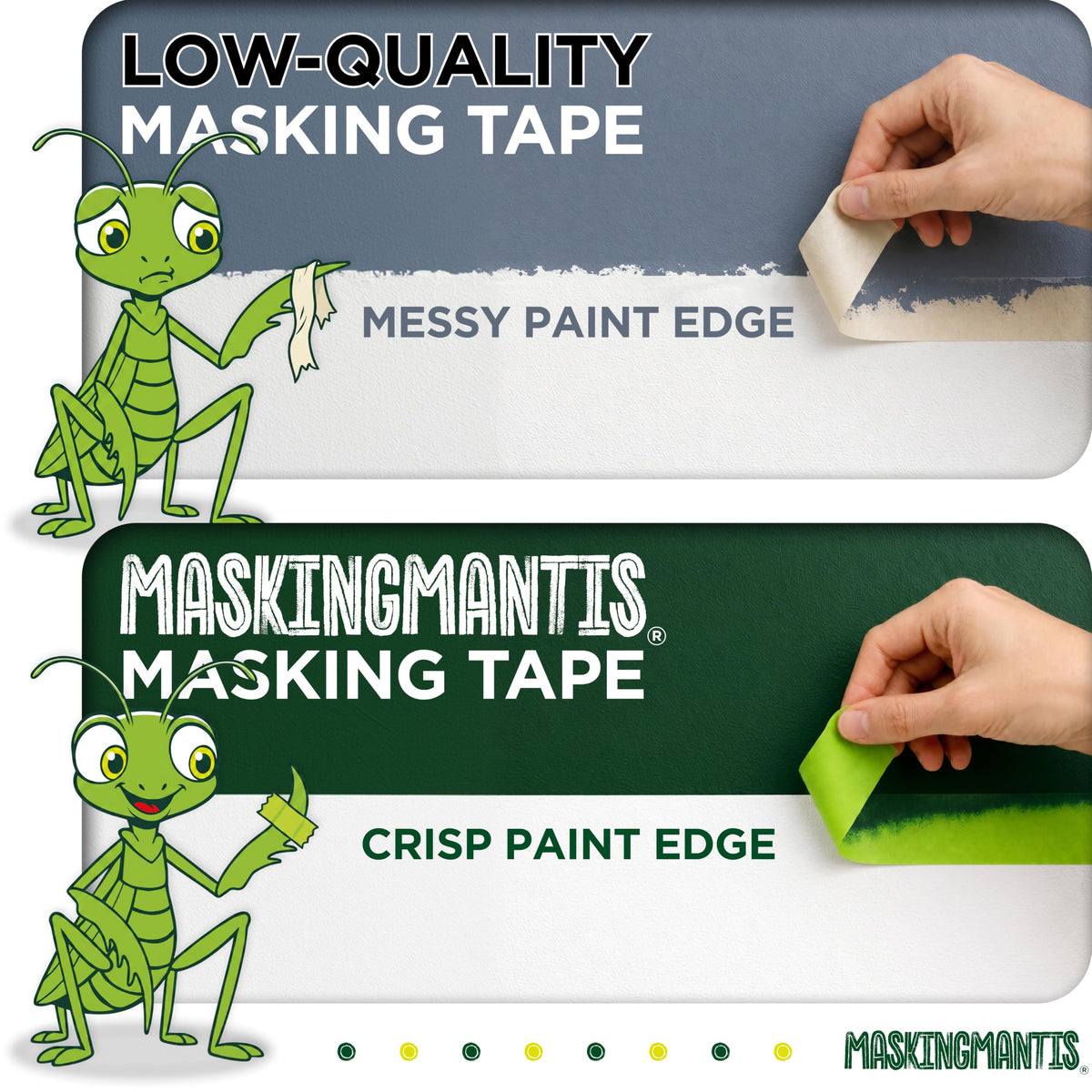 Status IONOS Masking Tape, Multi Surface, Pack of 1, 48mm x 20m