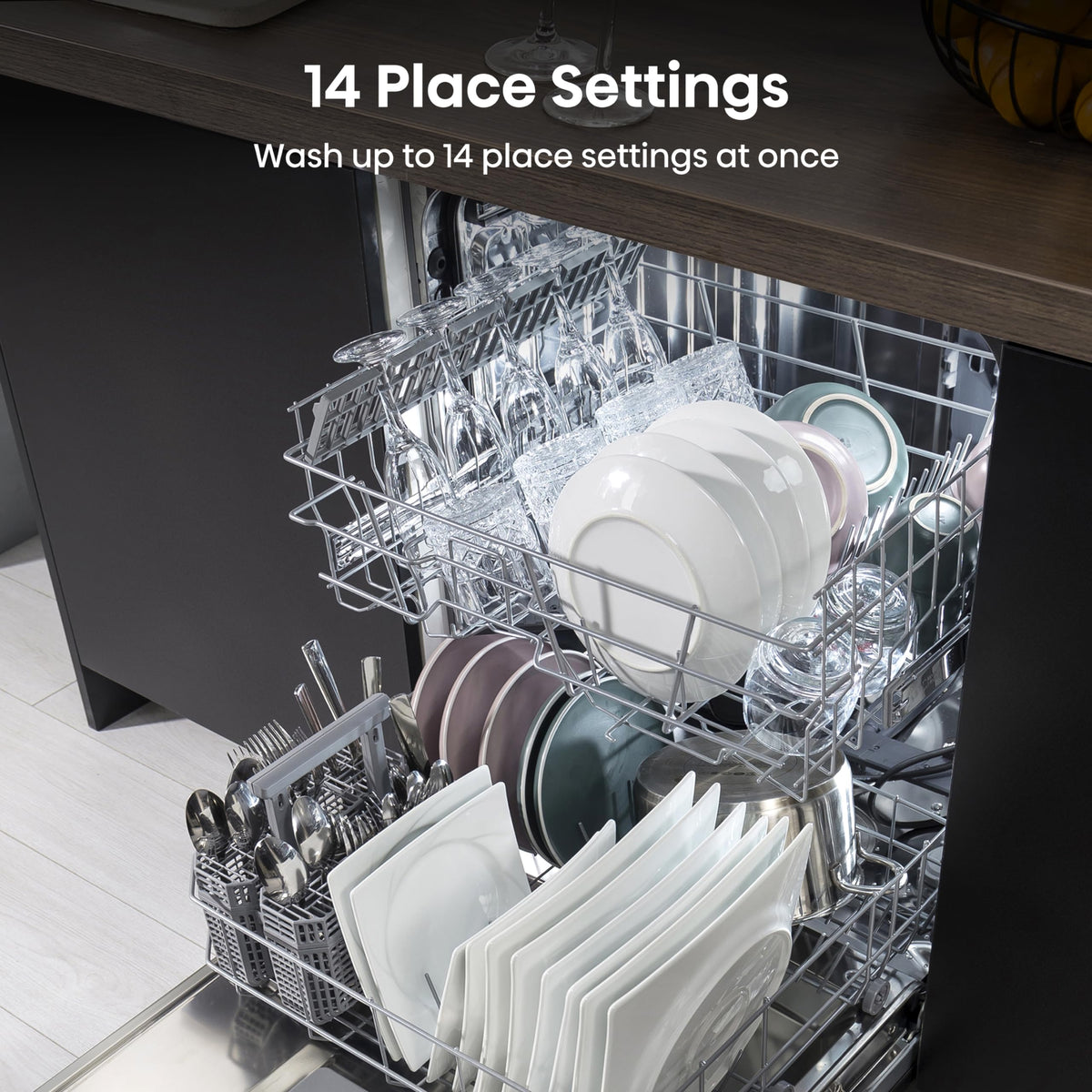 Hisense HS523E15WUK Slimline 10 Places Free Standing Dishwasher White with 30 Minutes Quick Wash [Energy Class E]