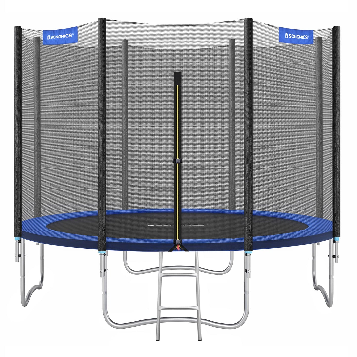 SONGMICS 10ft Children's Outdoor Trampoline with Safety Net & Ladder — Max 100 kg | 2-Year Warranty