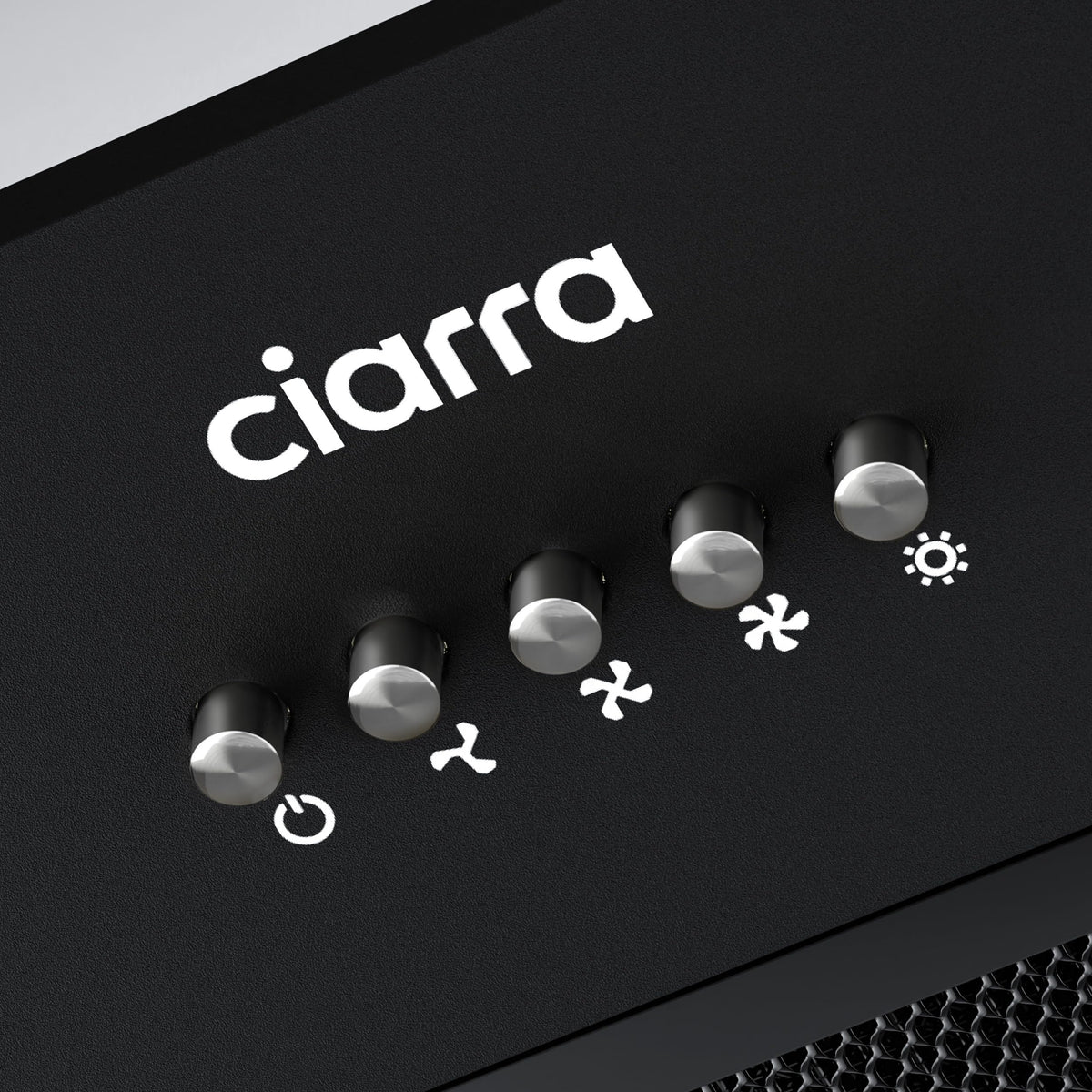 CIARRA 52cm Integrated Cooker Hood Black Wave/Touch Control CBCB5931B