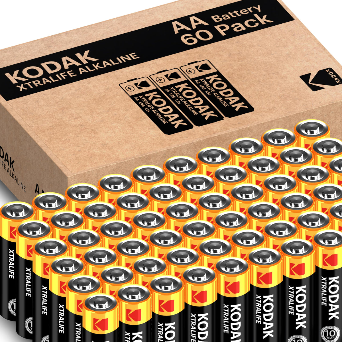 KODAK AAA Alkaline Batteries (24 Pack) Triple A Battery, LR03 1.5V