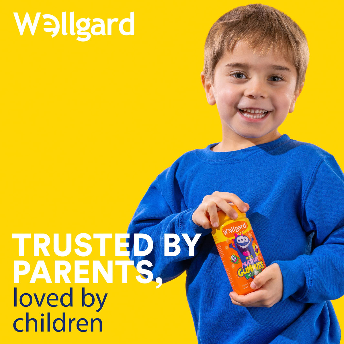 Wellgard Kids Calcium & D3 Gummies - 2 Month Supply - Vegan Chewable Calcium and Vitamin D3 Gummies, Mixed Berry Flavour