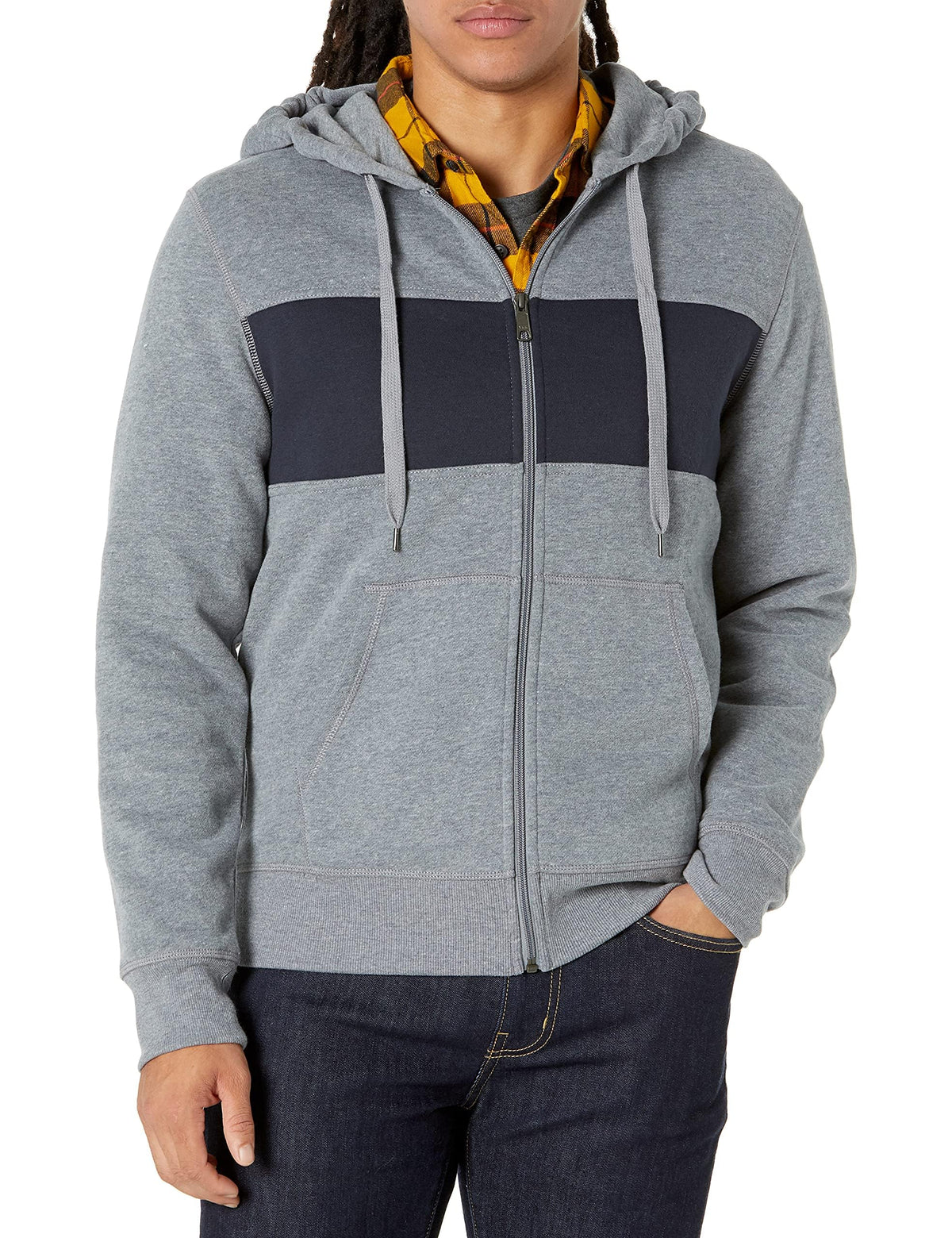 Amazon Essentials Men's Full-Zip Fleece Hoodie Sweatshirt (Available in Big & Tall)