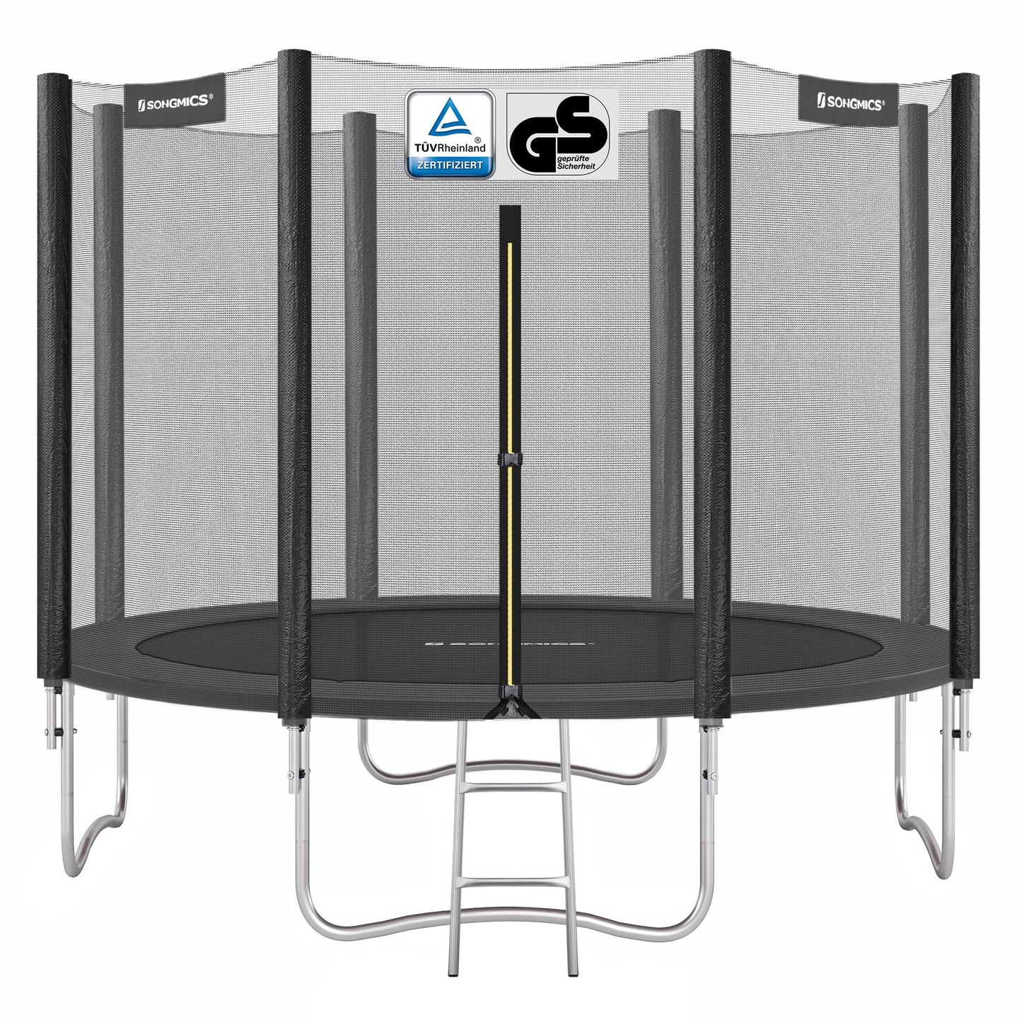 SONGMICS 10ft Children's Outdoor Trampoline with Safety Net & Ladder — Max 100 kg | 2-Year Warranty