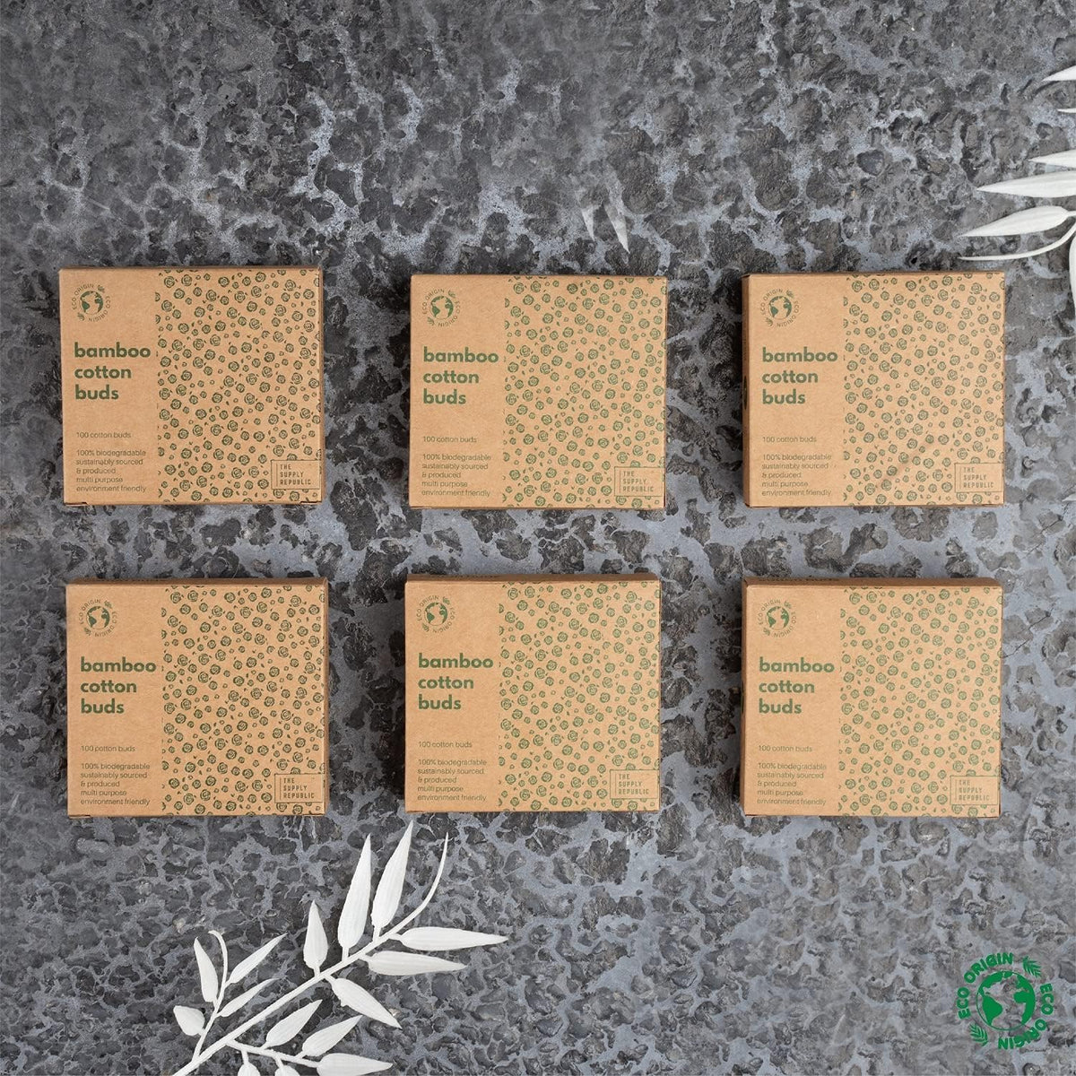 600 Bamboo Cotton Buds | 100% Eco-Friendly Biodegradable | Cotton Buds Bamboo | Ear Swabs | Ear Picks | Cotton Ear Buds | 6 x100 Ear Buds Cotton