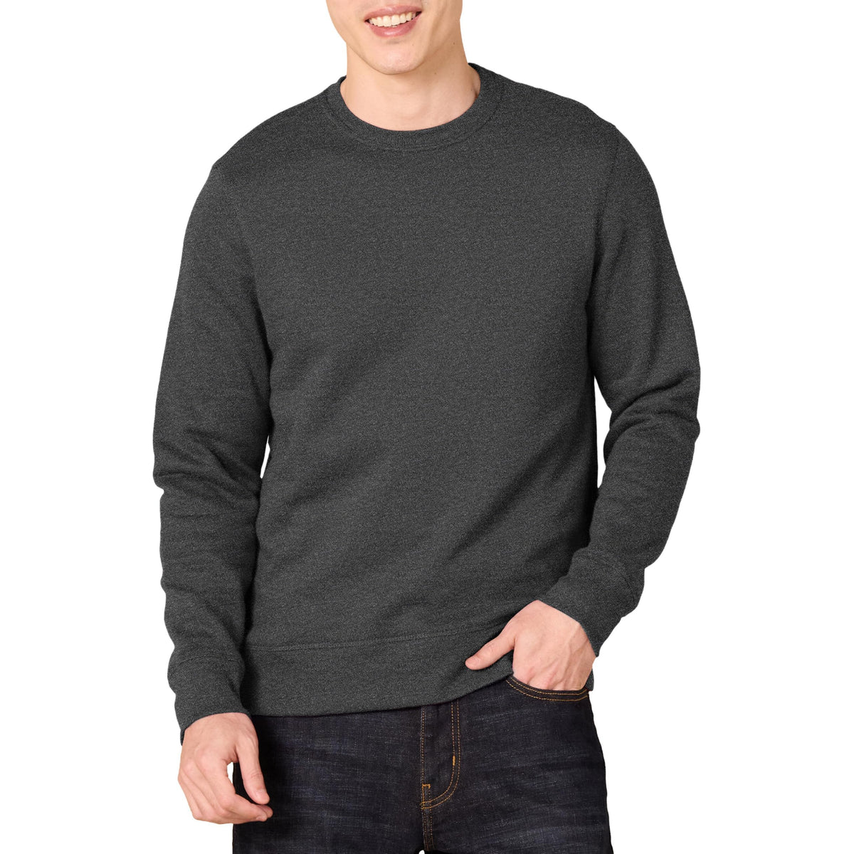 Amazon Essentials Men's Fleece Crew Neck Sweatshirt (Available in Big & Tall)