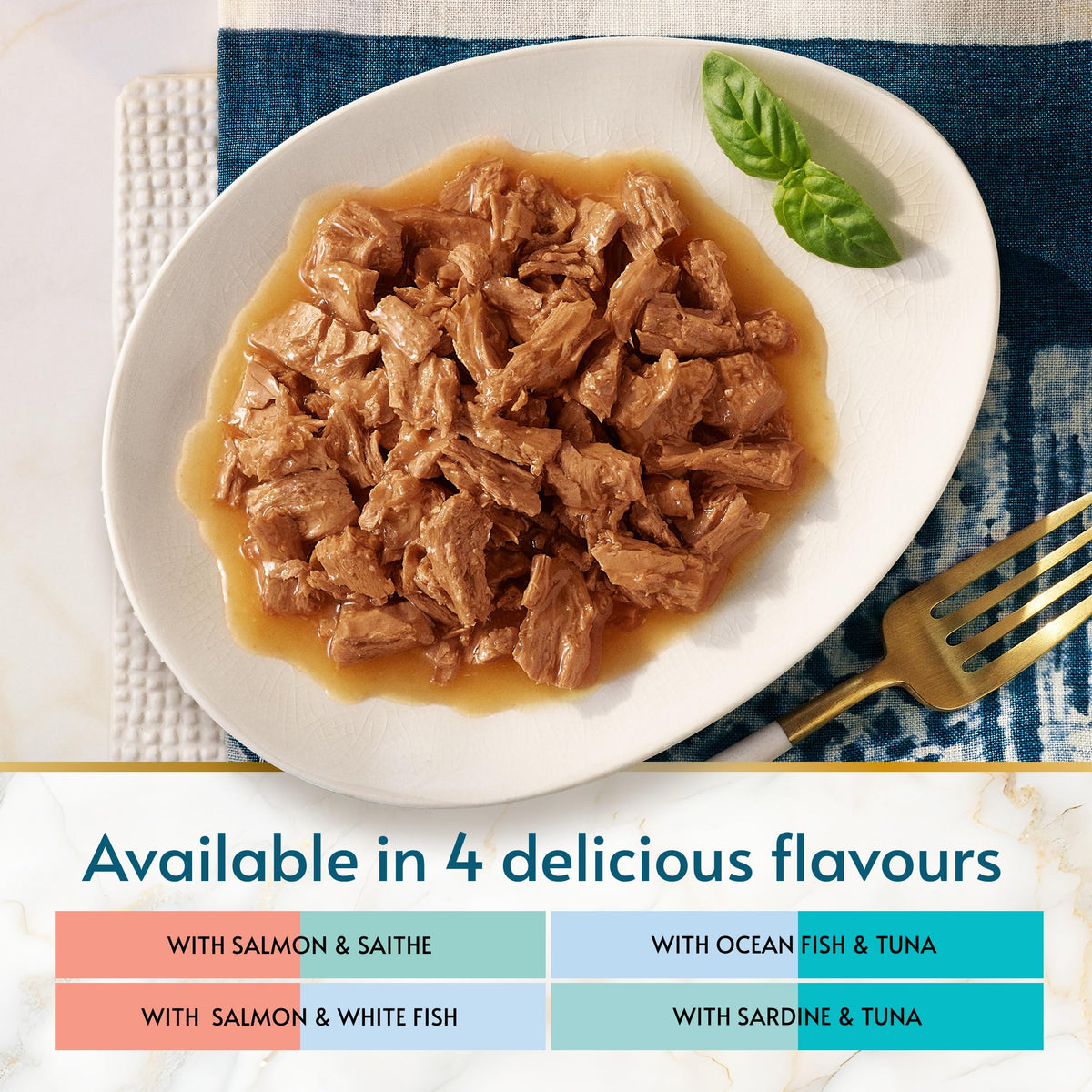 GOURMET Perle Delighters Collection in Gravy Wet Cat Food 40x85g