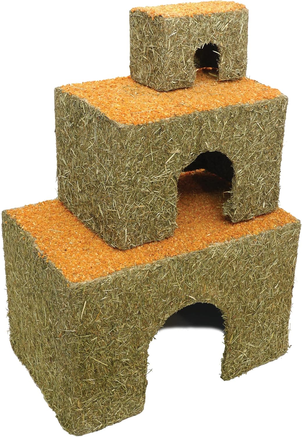 Rosewood Naturals Medium Carrot Cottage for Small Animals - Edible Toy, Hay House, Den and Hideout for Guinea Pigs, Chinchillas, Rats and Degus