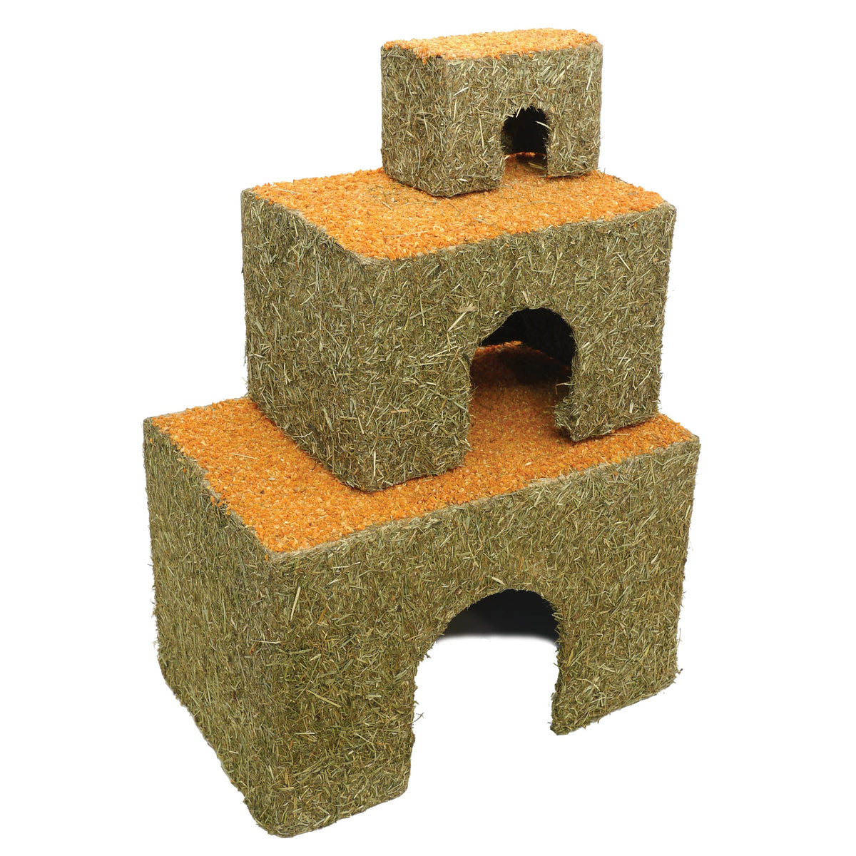 Rosewood Naturals Medium Carrot Cottage for Small Animals - Edible Toy, Hay House, Den and Hideout for Guinea Pigs, Chinchillas, Rats and Degus