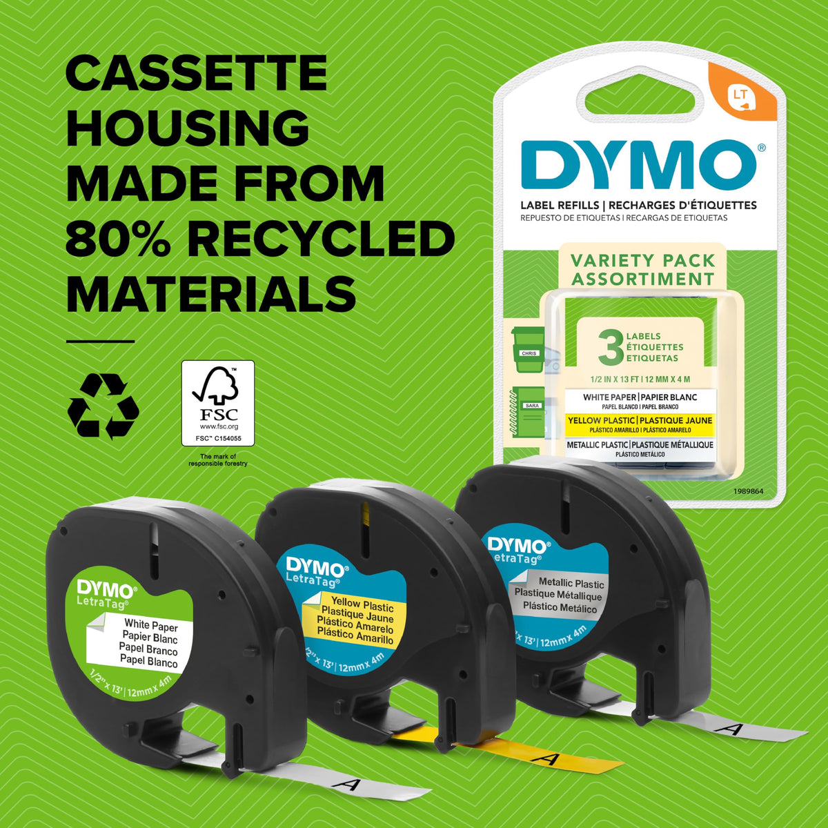 Dymo LetraTag 200B Bluetooth Label Maker | Compact Label Printer | Connects Through Bluetooth Wireless Technology to iOS and Android | Includes 1 White Paper Label Tape | Black