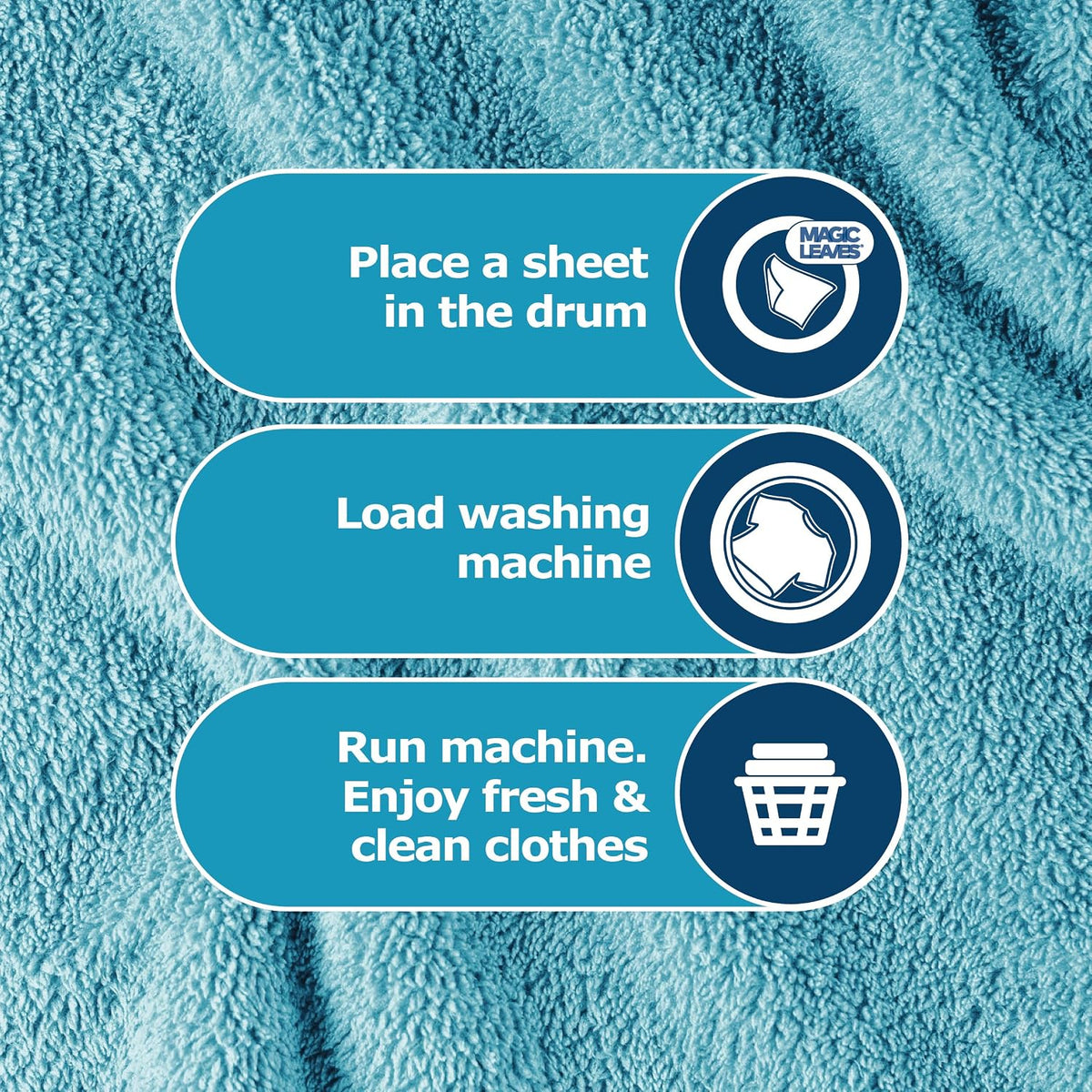 Dr. Beckmann Laundry Detergent Sheets, NON-BIO, Fresh Breeze, 25 Sheets
