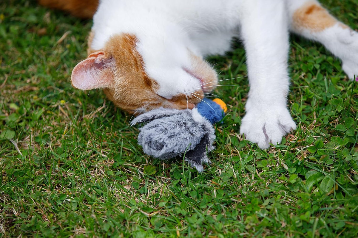 Petface Catkins Dudley Duck Plush Cat Toy, Filled with Catnip (Pack of 1)
