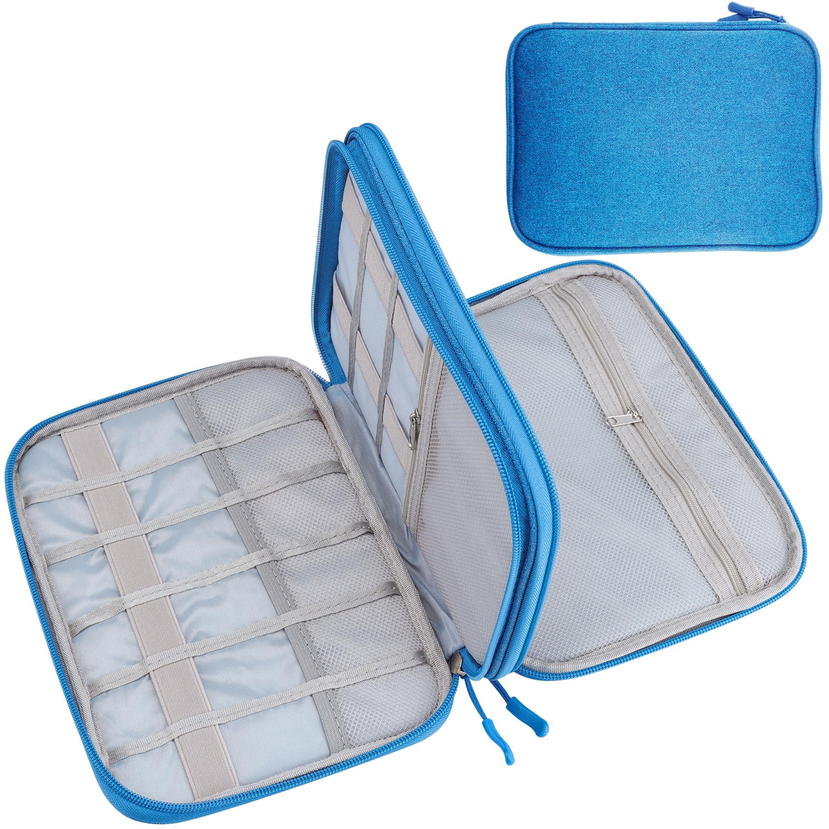 Teskyer Travel Cable Organiser Bag, Travel Essential, Dark Green