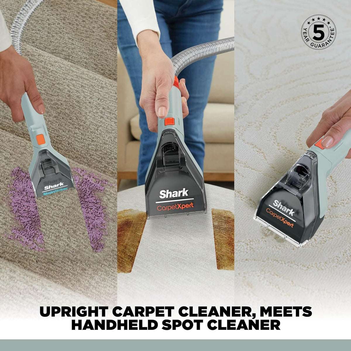 Shark CarpetXpert Deep Clean Carpet Cleaner, 2.3L. 960W, Grey, EX150UKCP