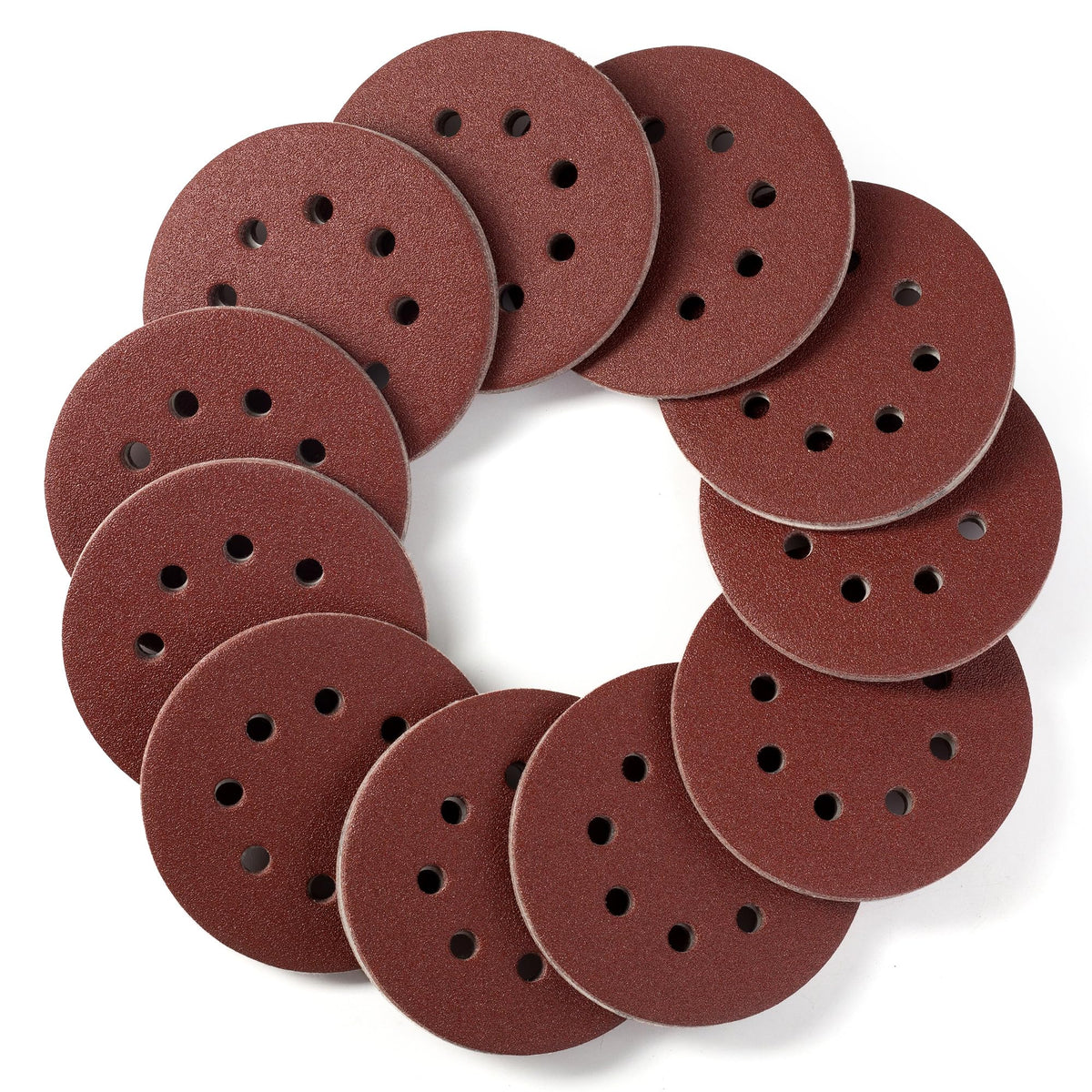 SATC Sanding Discs 150 Grit 110PCS Orbital Sander Discs 125mm Hook and Loop Round Orbital Sander Pads for Sanding