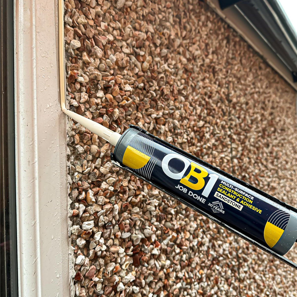 OB1 Clear Multi-Surface Construction Sealant & Adhesive, 290ml 2in1 formula