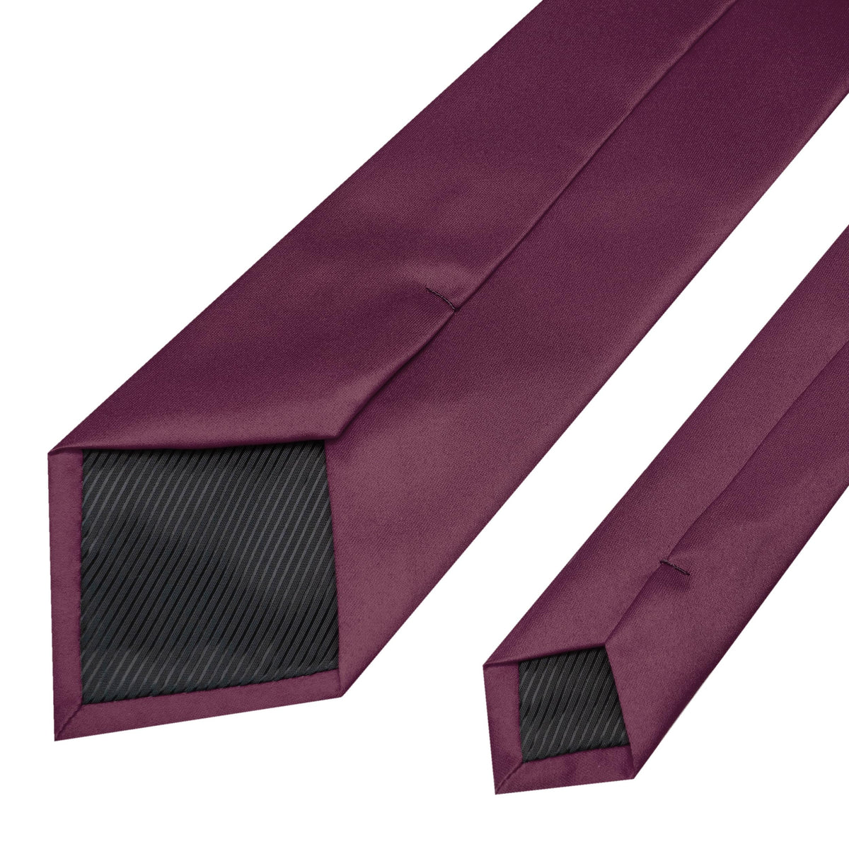RBOCOTT Solid Color Tie Mens Necktie for Business and Wedding Party